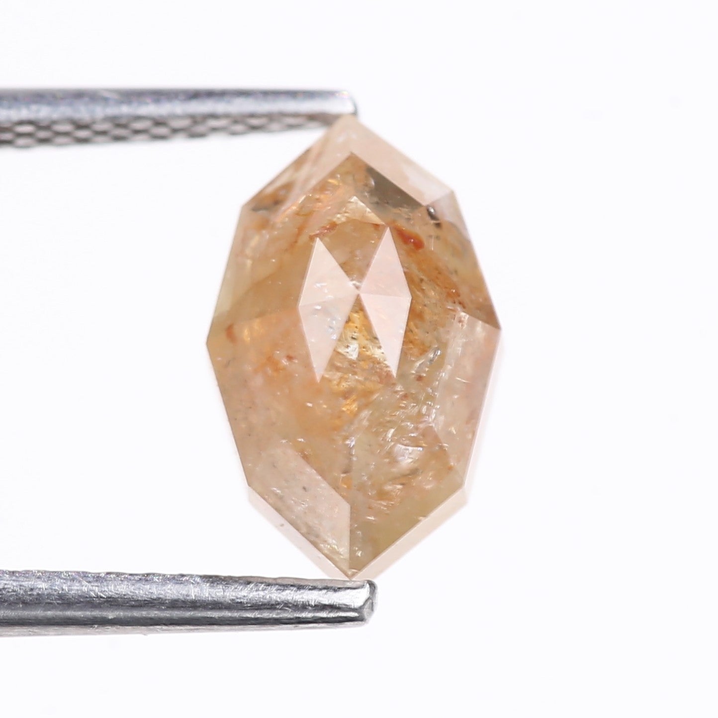 2.52 Carat Natural Orange Marquise Cut Salt And Pepper Diamond 10.10 MM