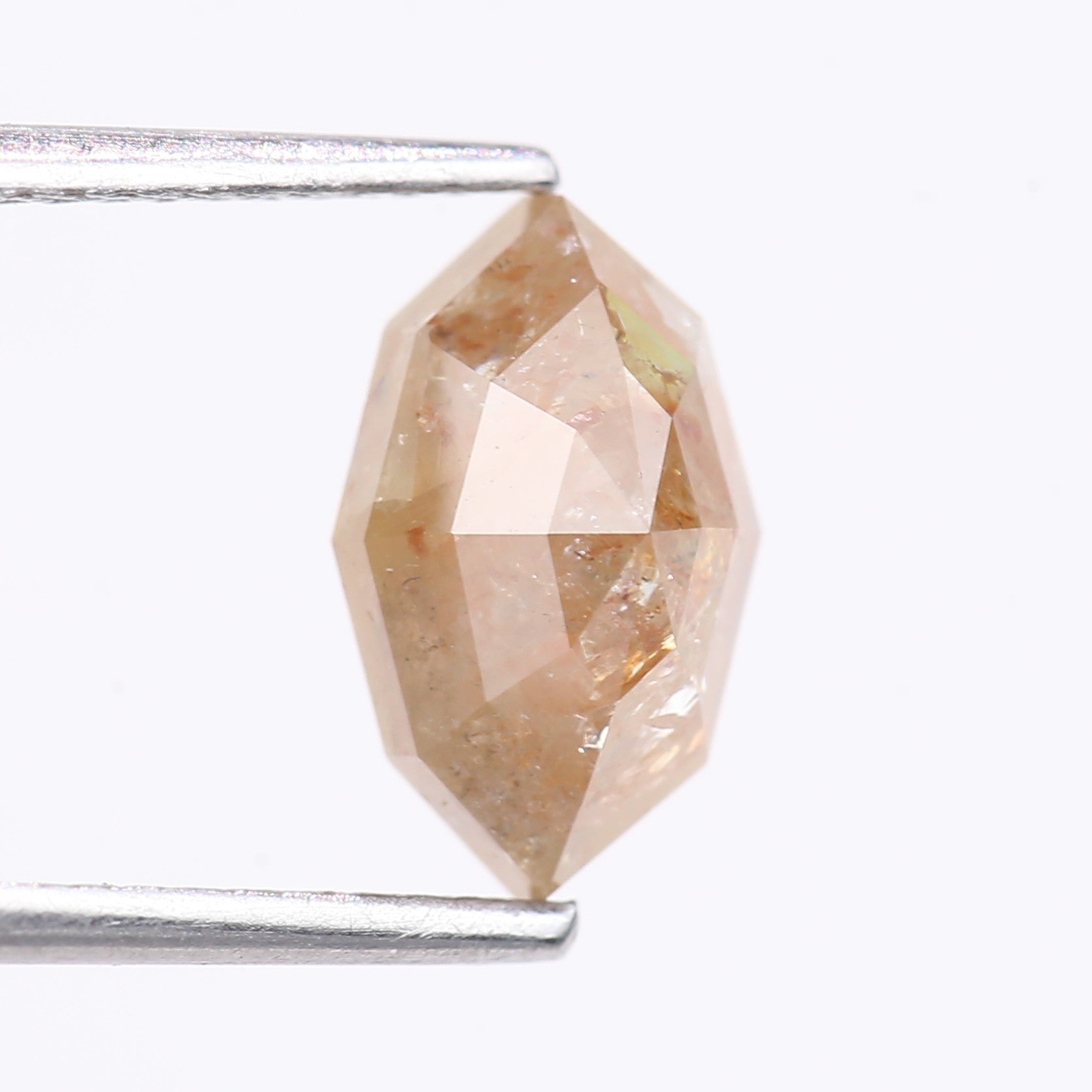 2.52 Carat Natural Orange Marquise Cut Salt And Pepper Diamond 10.10 MM
