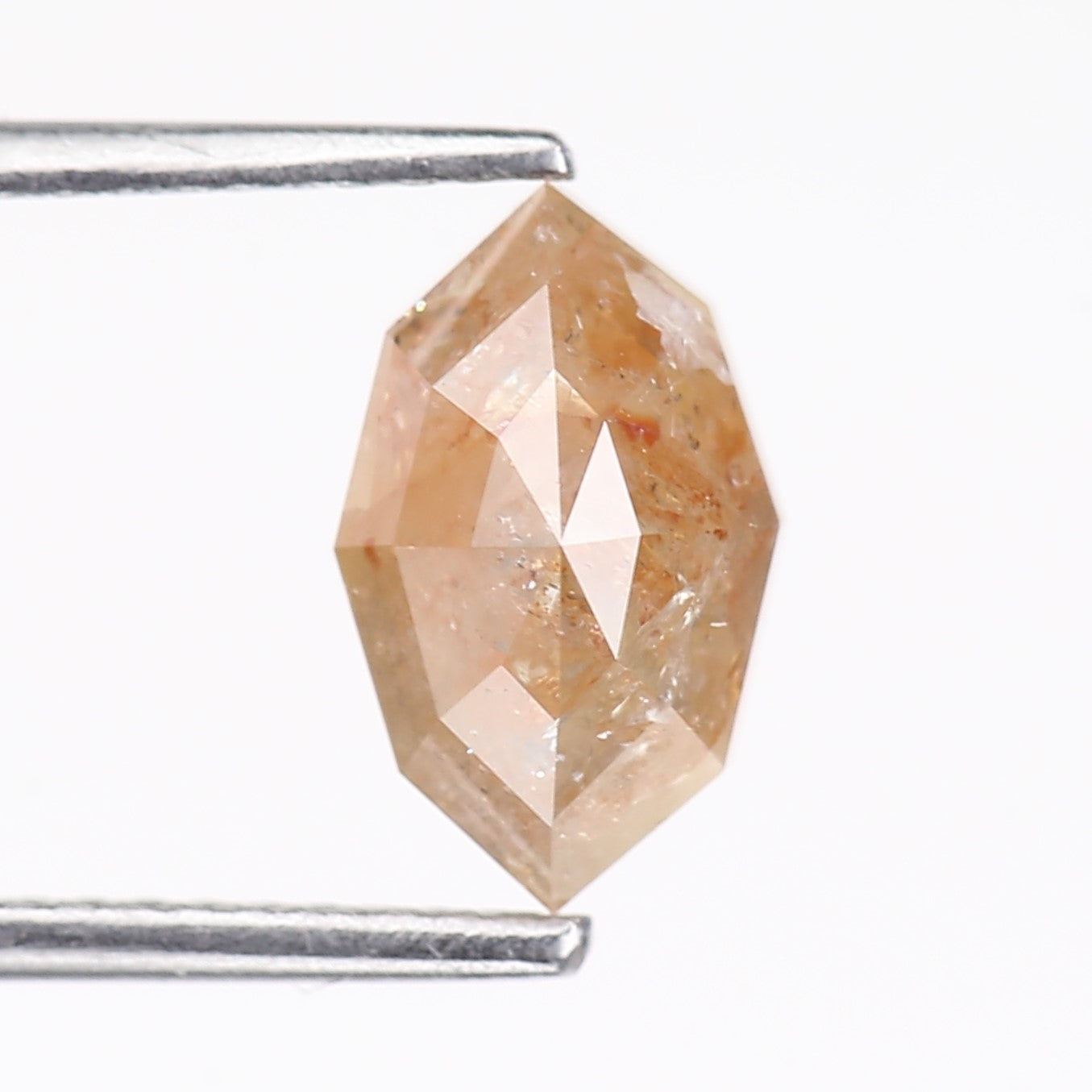 2.52 Carat Natural Orange Marquise Cut Salt And Pepper Diamond 10.10 MM