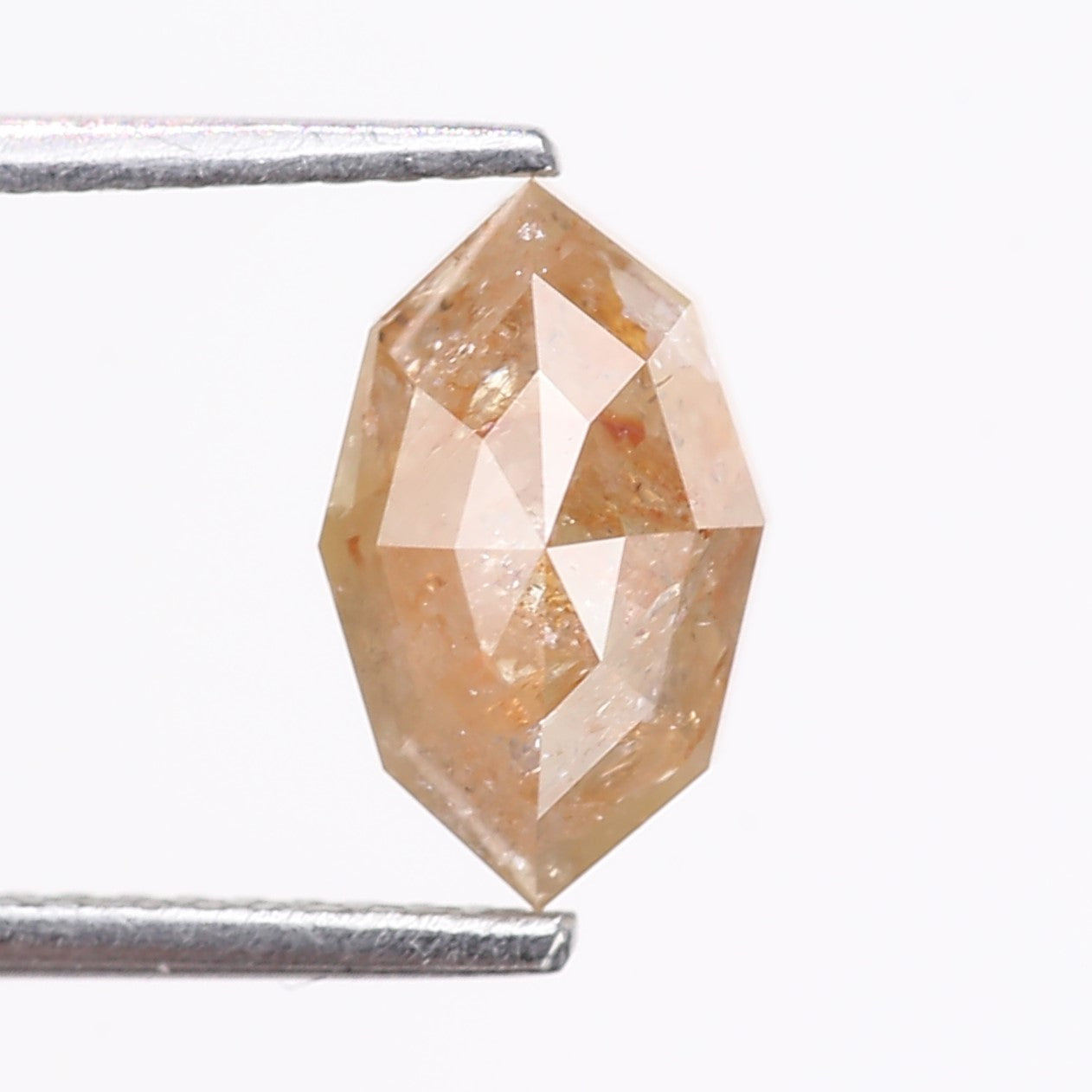 2.52 Carat Natural Orange Marquise Cut Salt And Pepper Diamond 10.10 MM