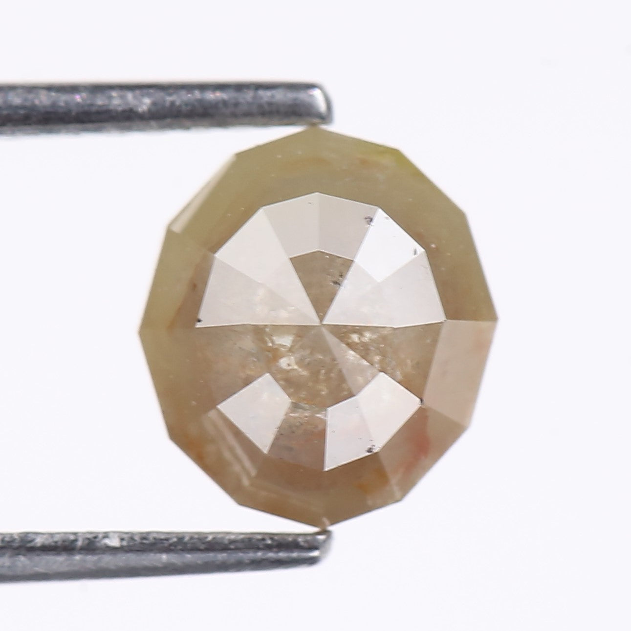 2.02 Carat Natural Geometric Cut Salt And Pepper Diamond 7.70 MM