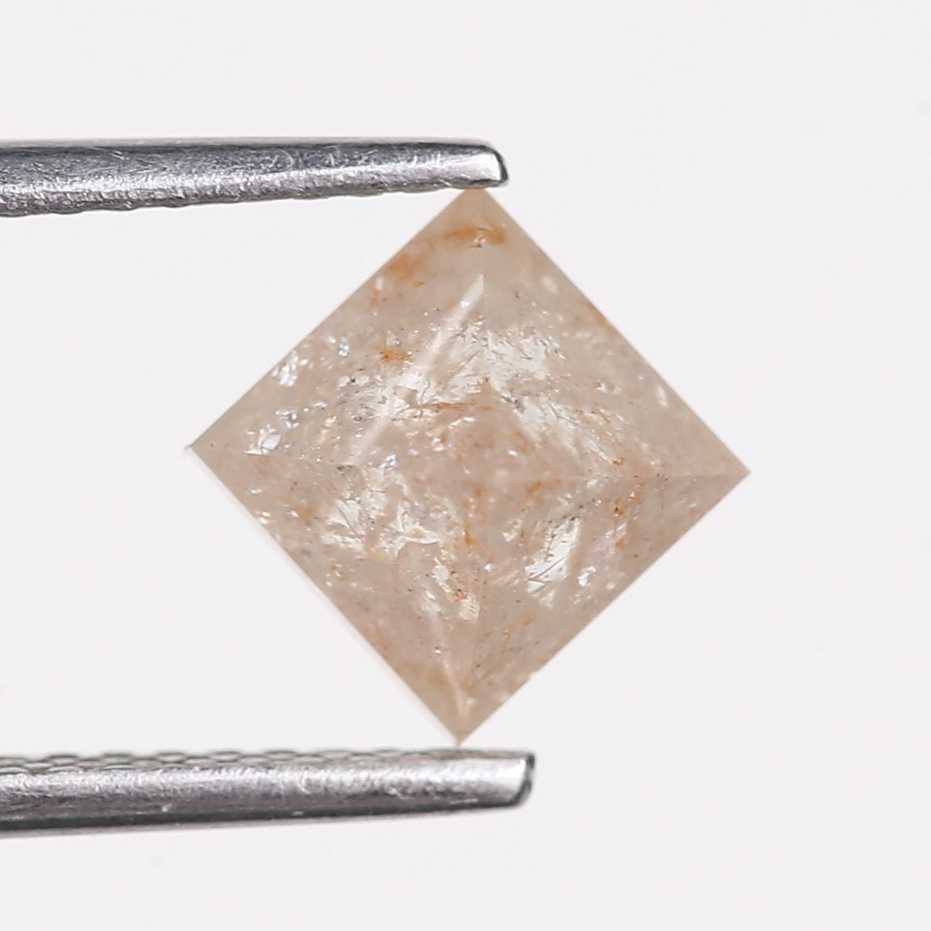 2.17 Carat Natural Pink Square Pyramid Cut Diamond 6.00 MM