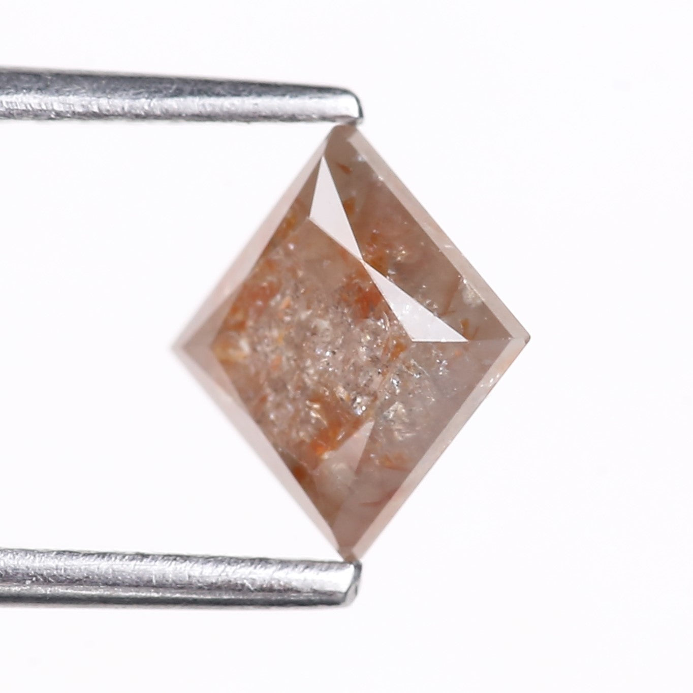 1.29 Carat Natural Princess Cut Salt And Pepper Diamond 5.63 MM