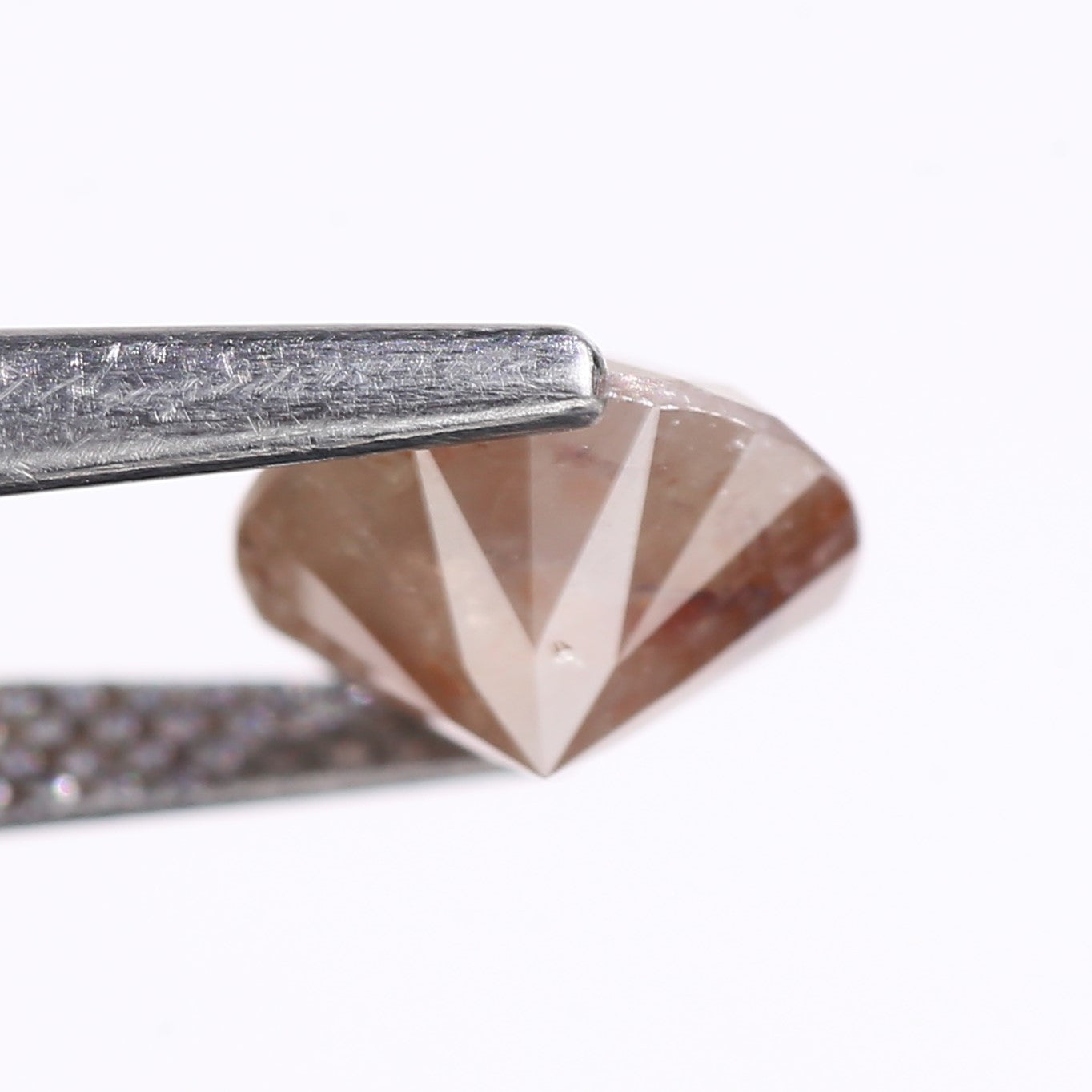 1.77 Carat Natural Red Round Cut Salt And Pepper Diamond 7.60 MM