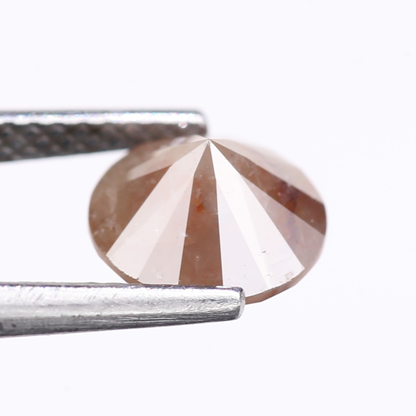 1.77 Carat Natural Red Round Cut Salt And Pepper Diamond 7.60 MM