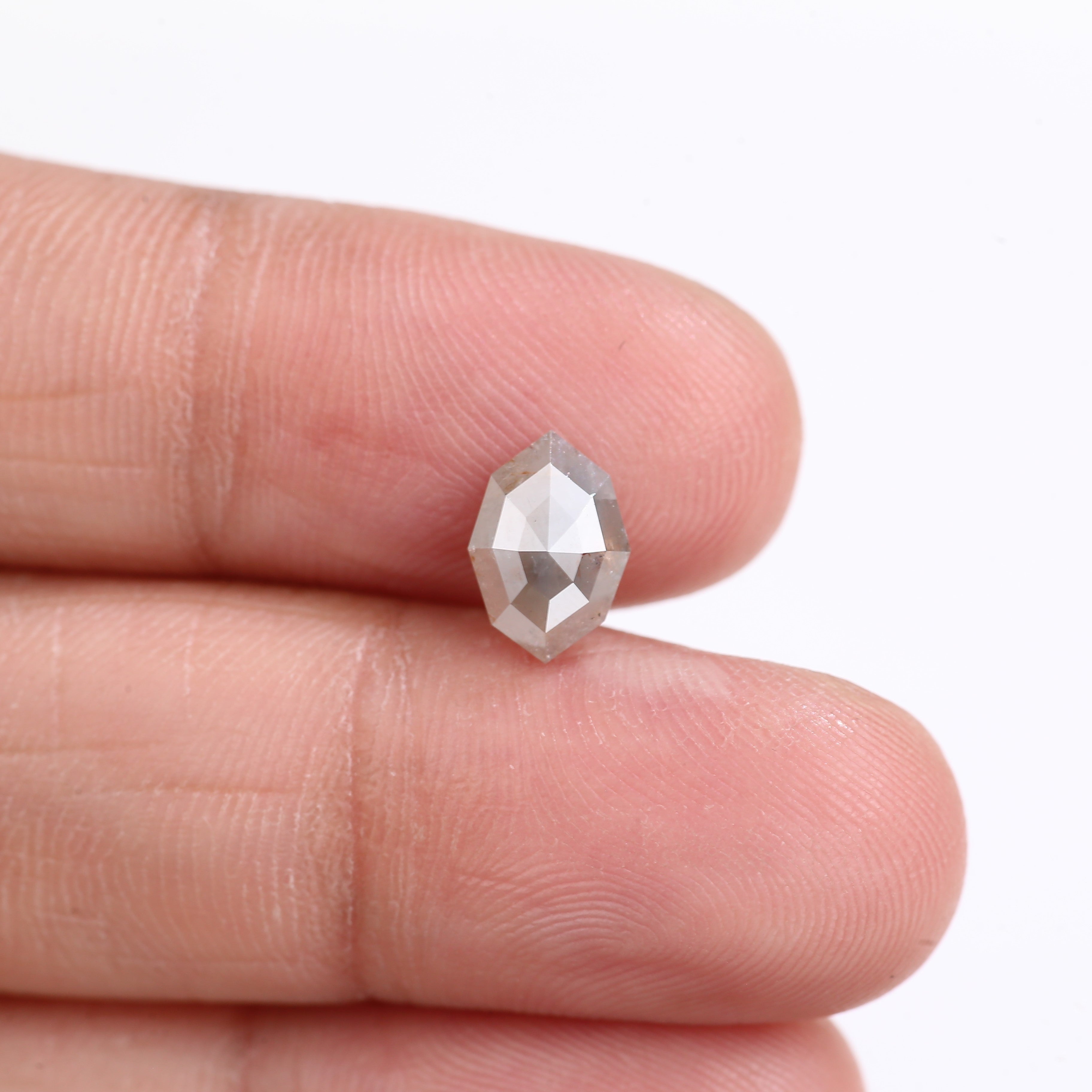 1.16 Carat Natural Gray Marquise Cut Salt And Pepper Diamond 8.97 MM