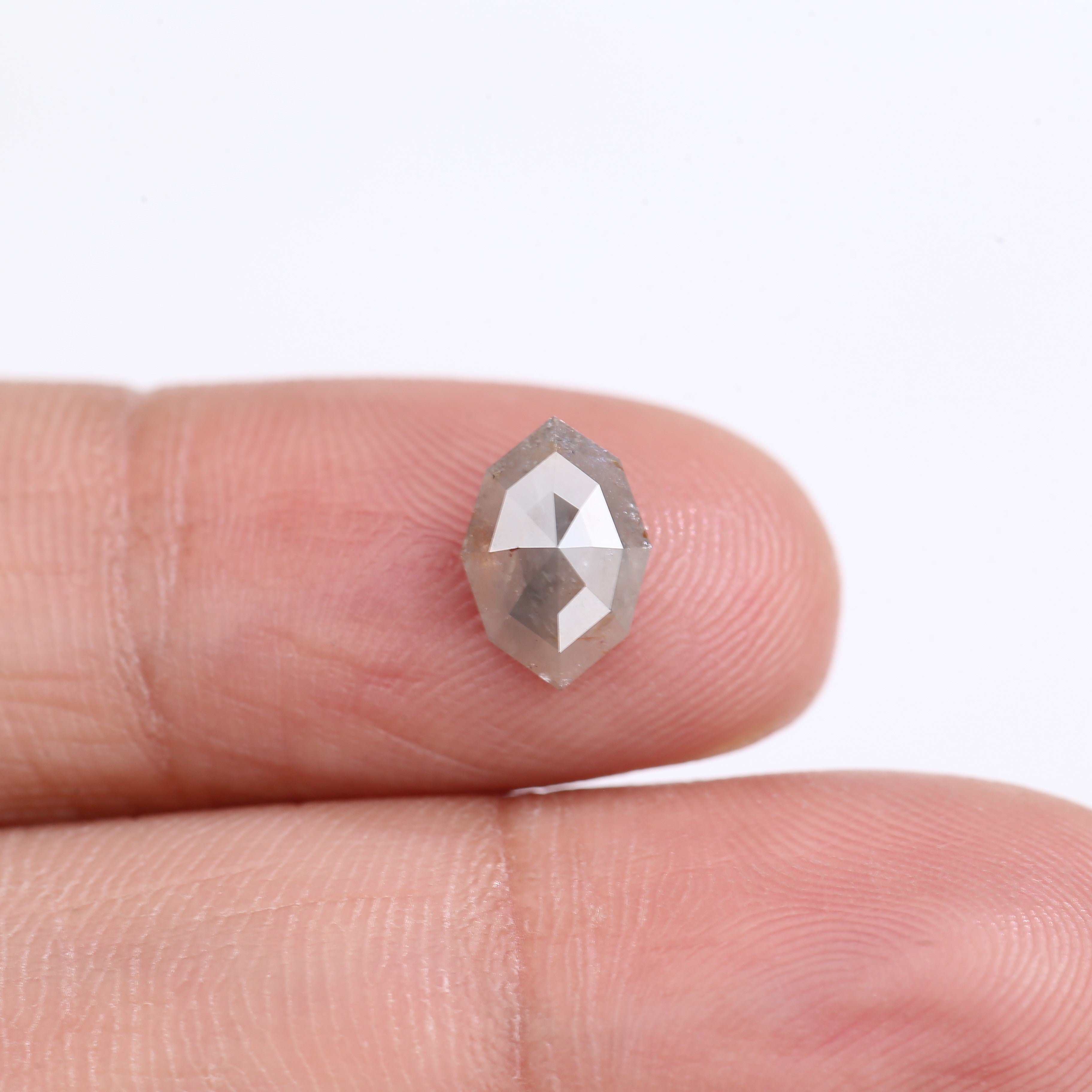 1.16 Carat Natural Gray Marquise Cut Salt And Pepper Diamond 8.97 MM
