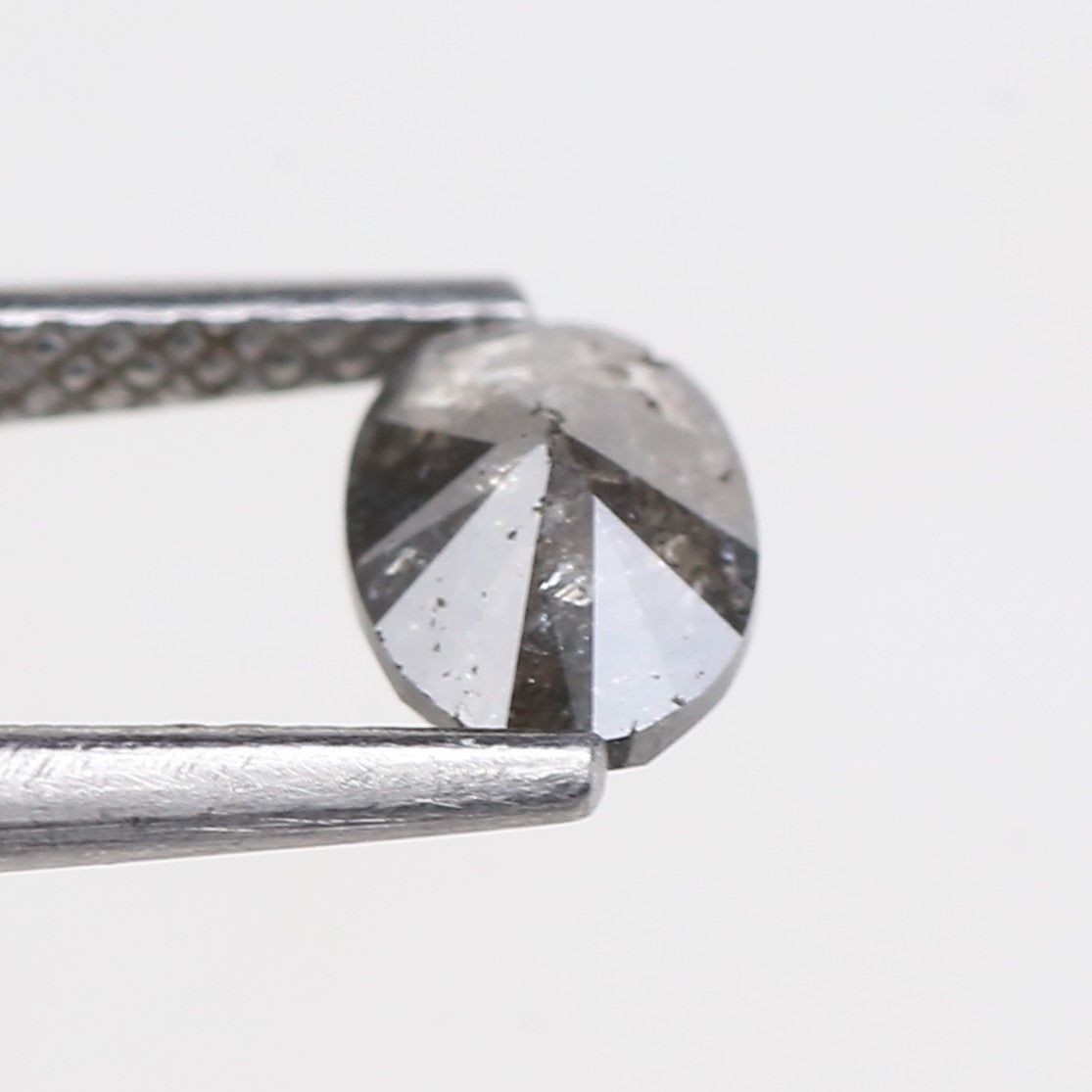 0.67 Carat Natural Grey Oval Salt and Pepper Diamond 6.59 MM
