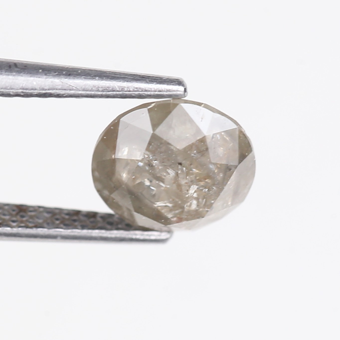 1.88 Carat Natural Grey Round Cut Salt and Pepper Diamond 7.5 MM