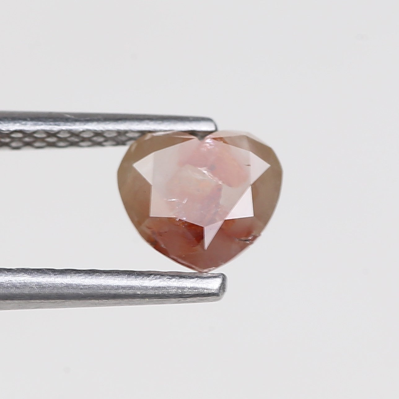 0.75 Carat Natural Heart Red Salt and Pepper Diamond 5.70 MM