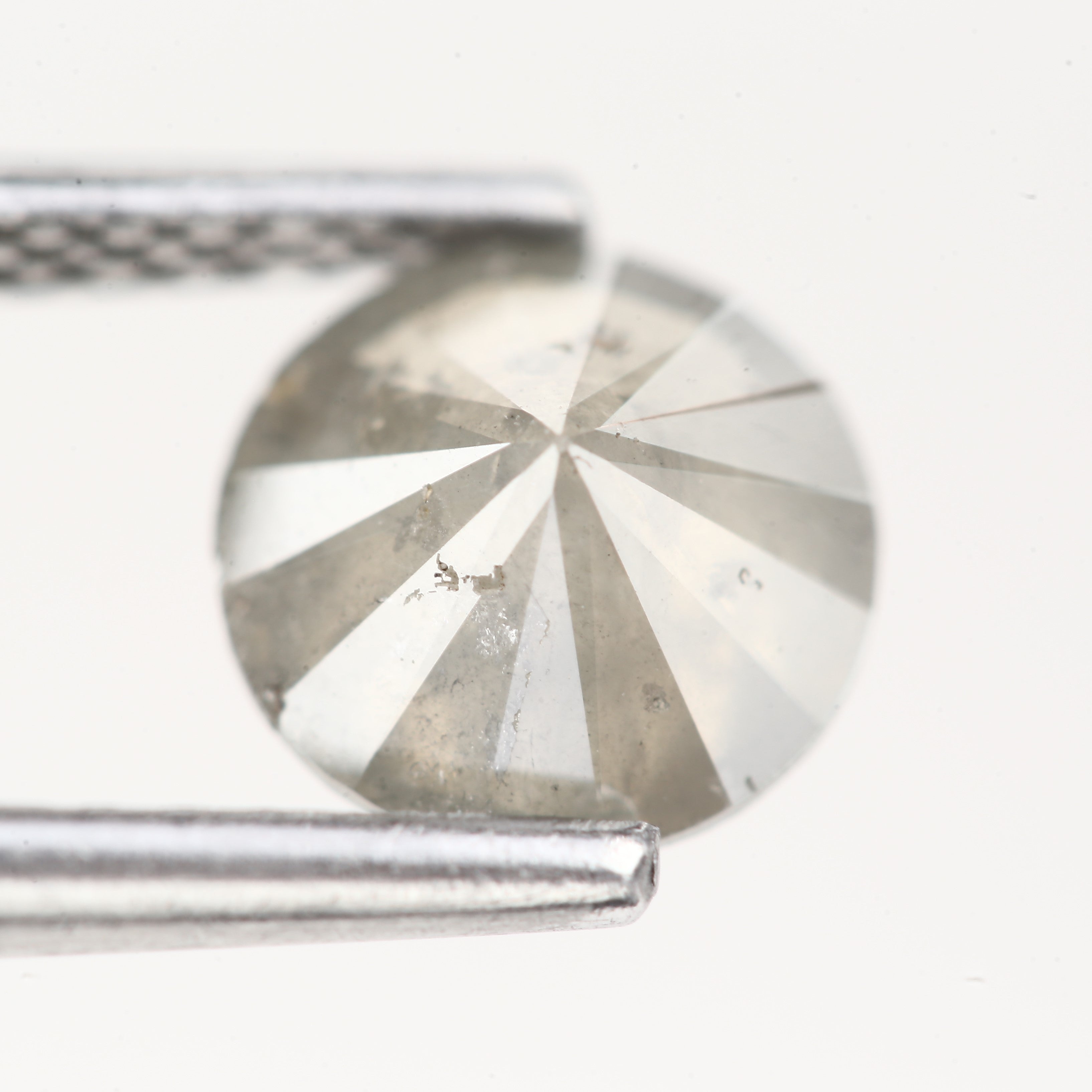 1.03ct Natural Celestial Stormy Gray Salt and Pepper Diamond 6.4 MM