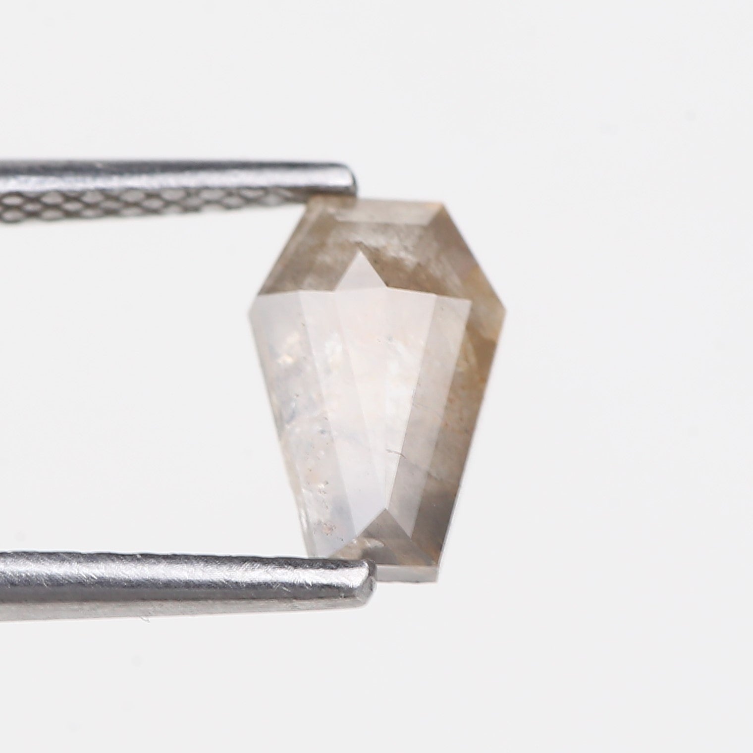 0.91 Carat Natural Coffin Salt and Pepper Diamond 7.90 MM