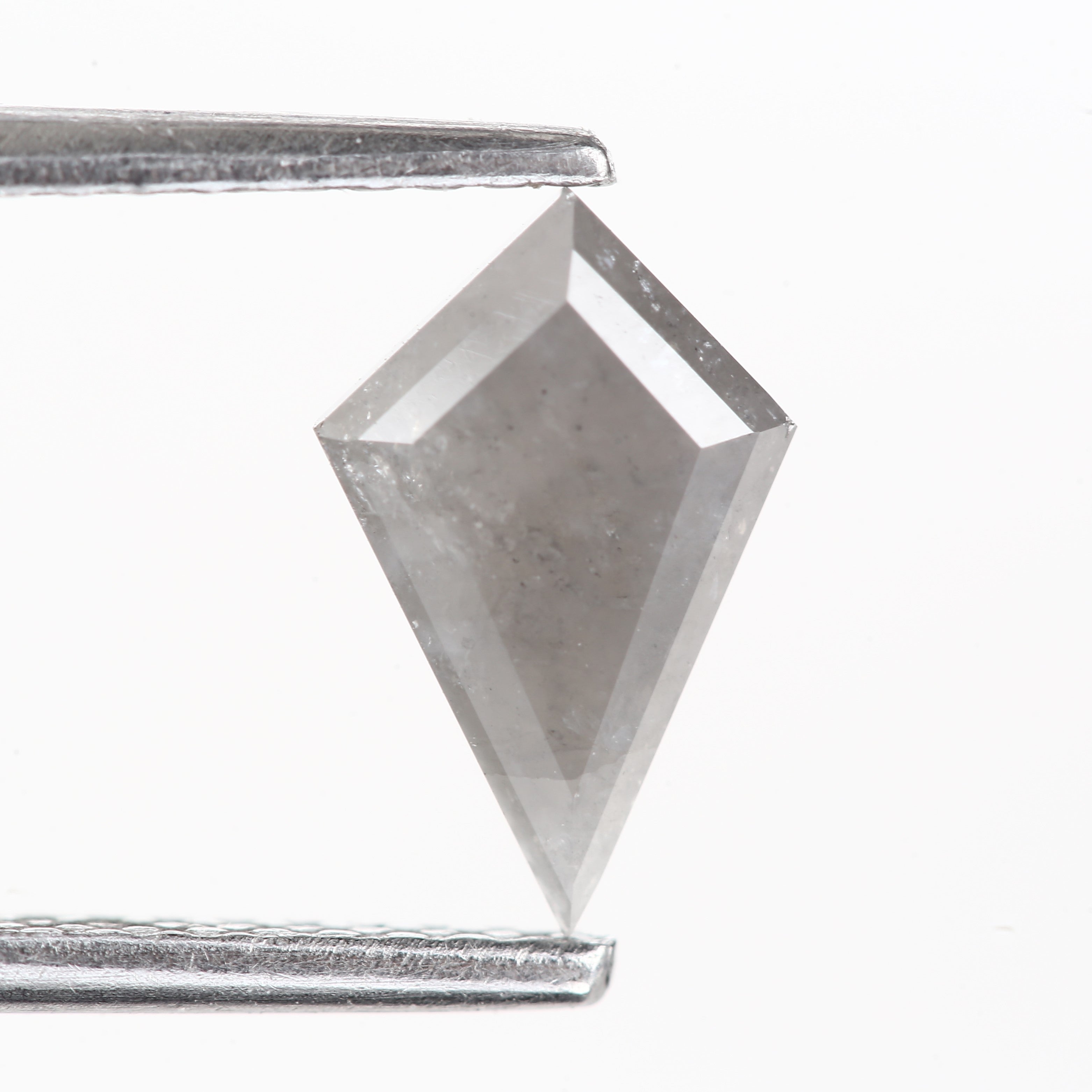 0.74 Carat Rustic Gray Kite Natural Diamond 9 MM