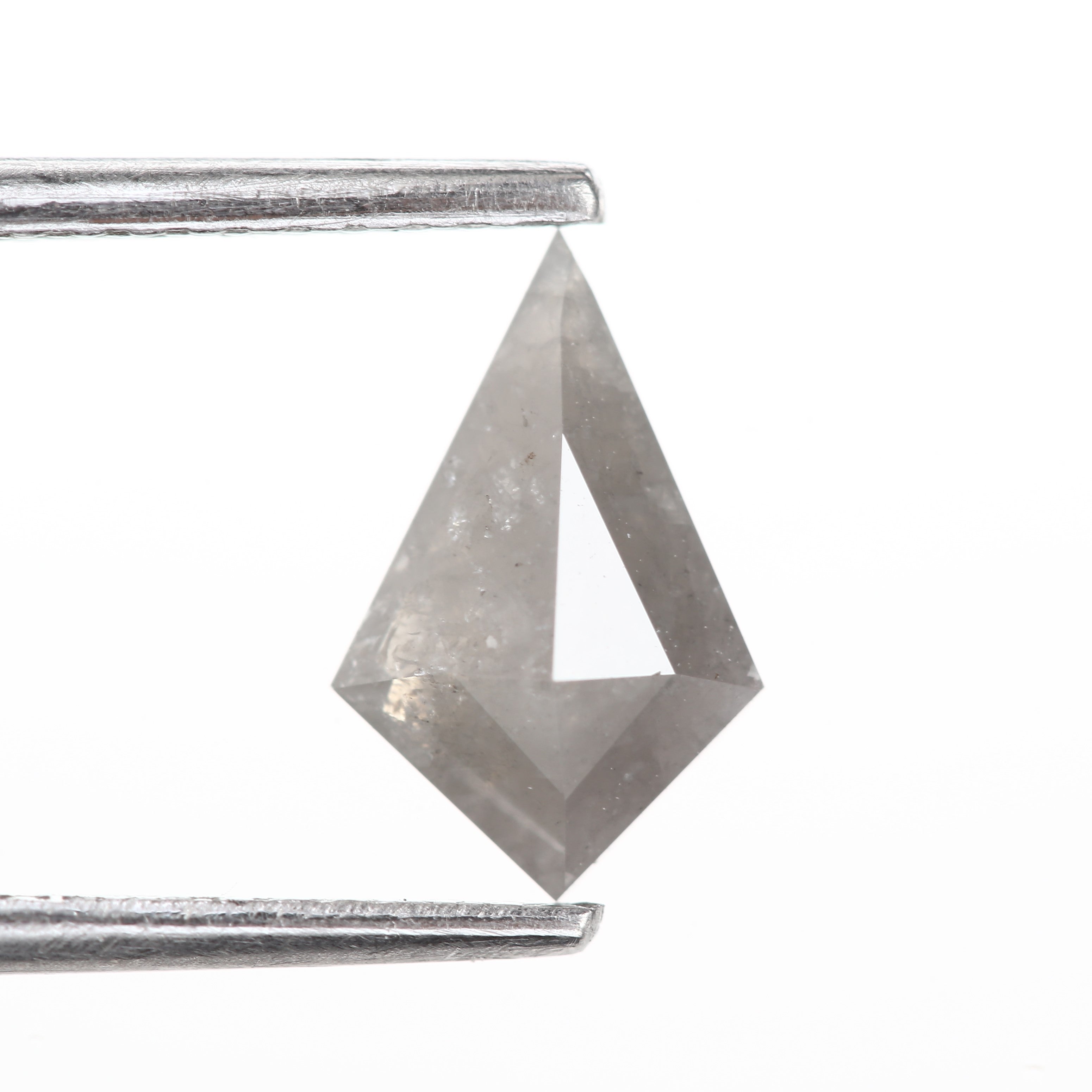 0.74 Carat Rustic Gray Kite Natural Diamond 9 MM