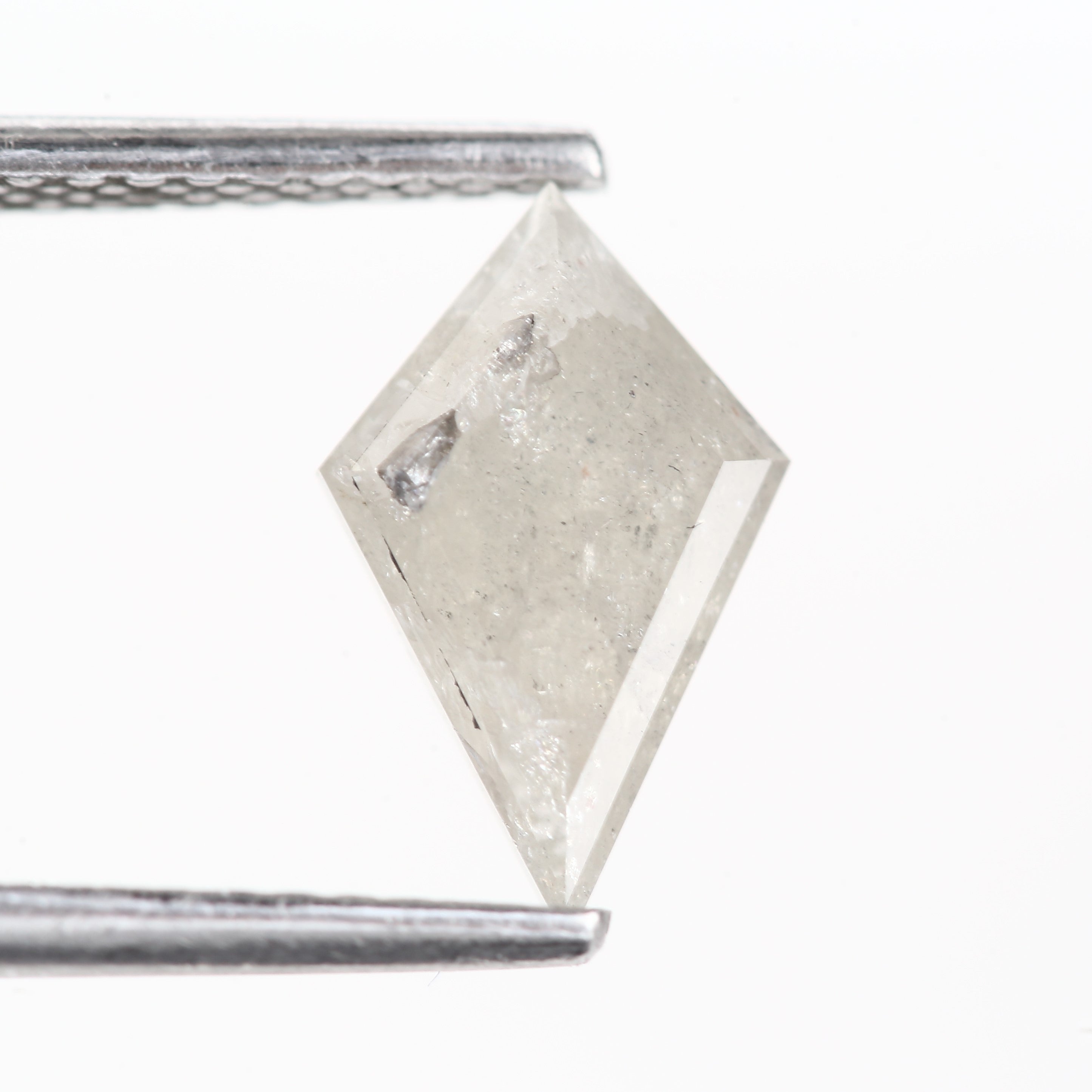 1.36 Carat Icy Gray Kite Natural Diamond 10 MM