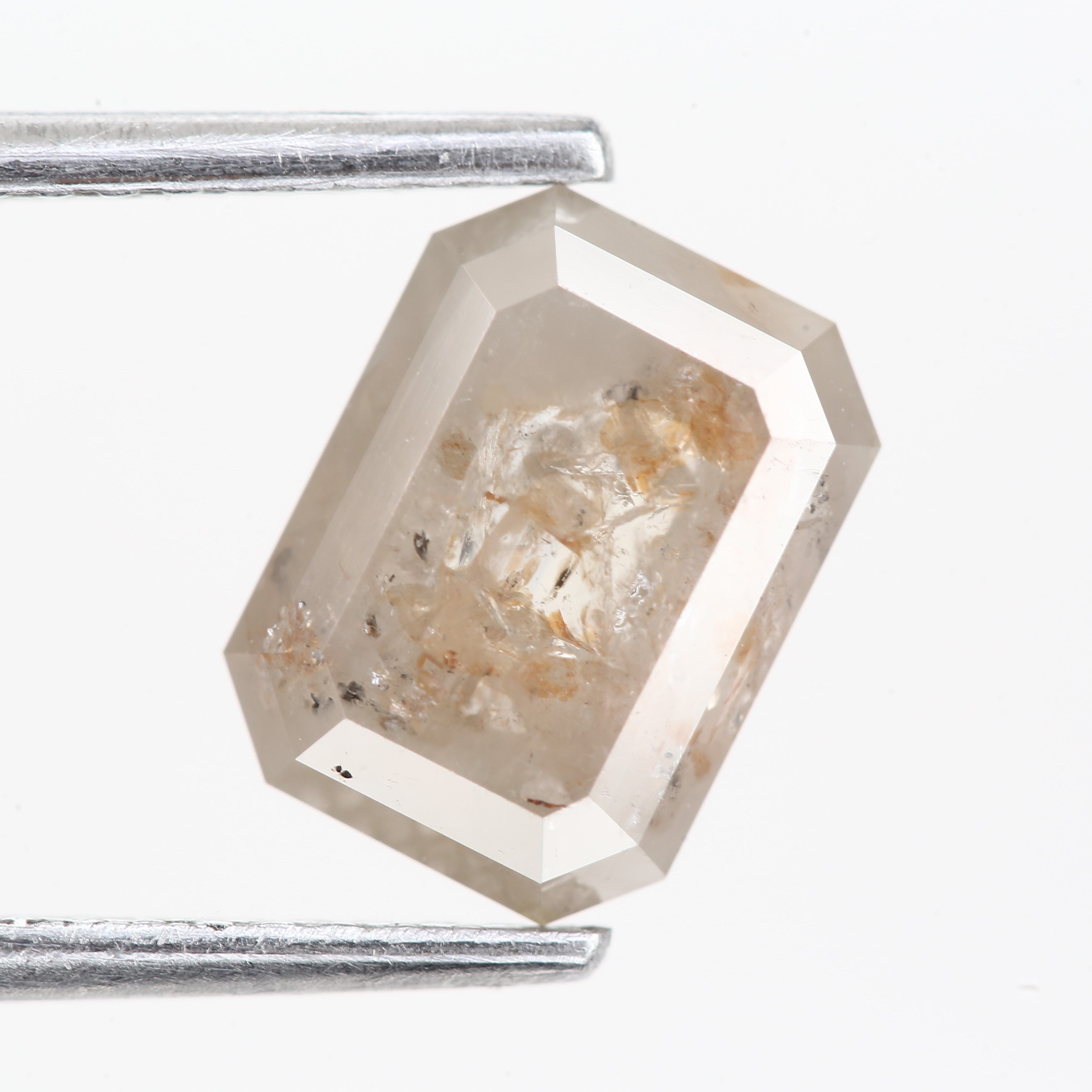 2.21 Carat Natural Fancy Gray Emerald Loose Salt and Pepper Diamond 8.3 MM