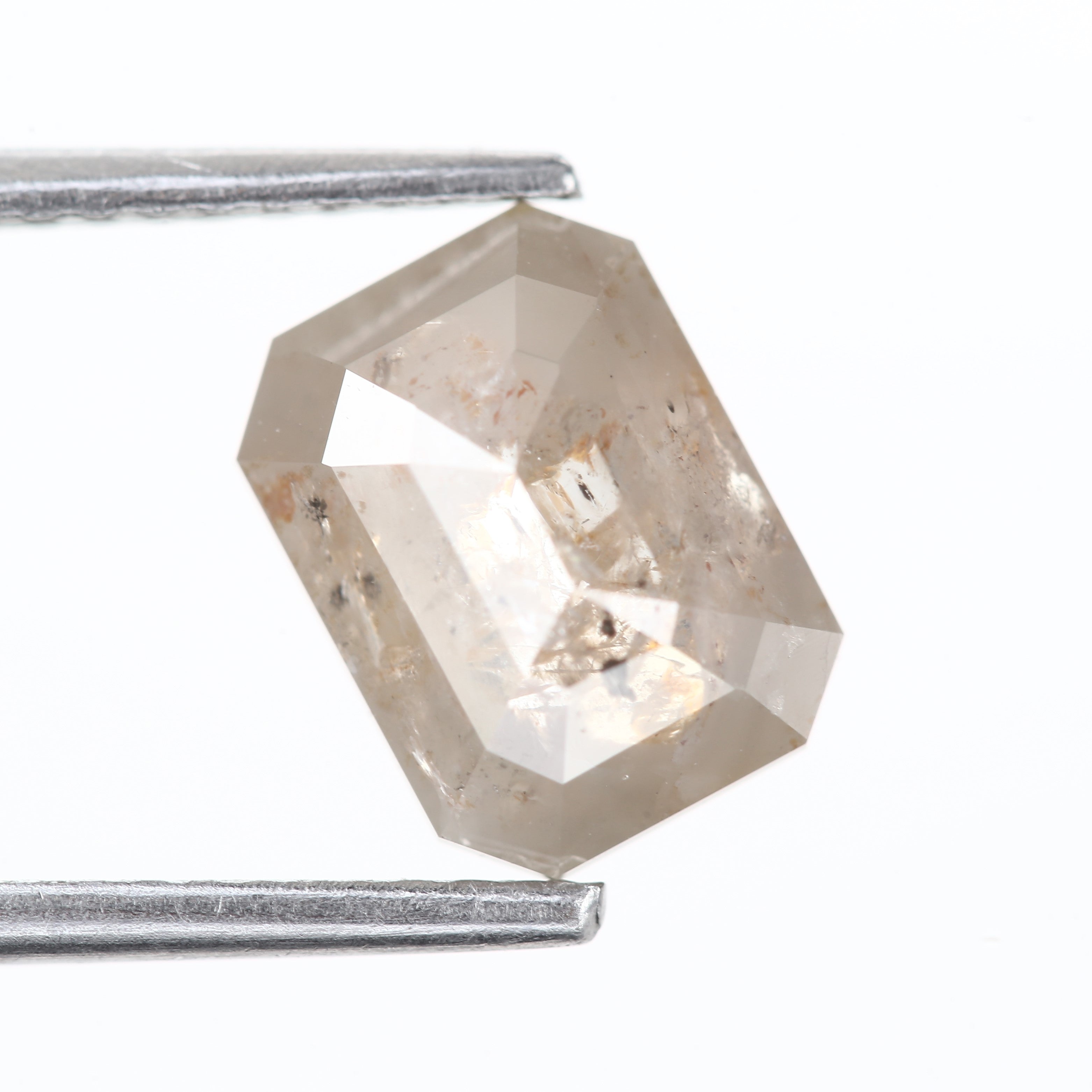 2.21 Carat Natural Fancy Gray Emerald Loose Salt and Pepper Diamond 8.3 MM