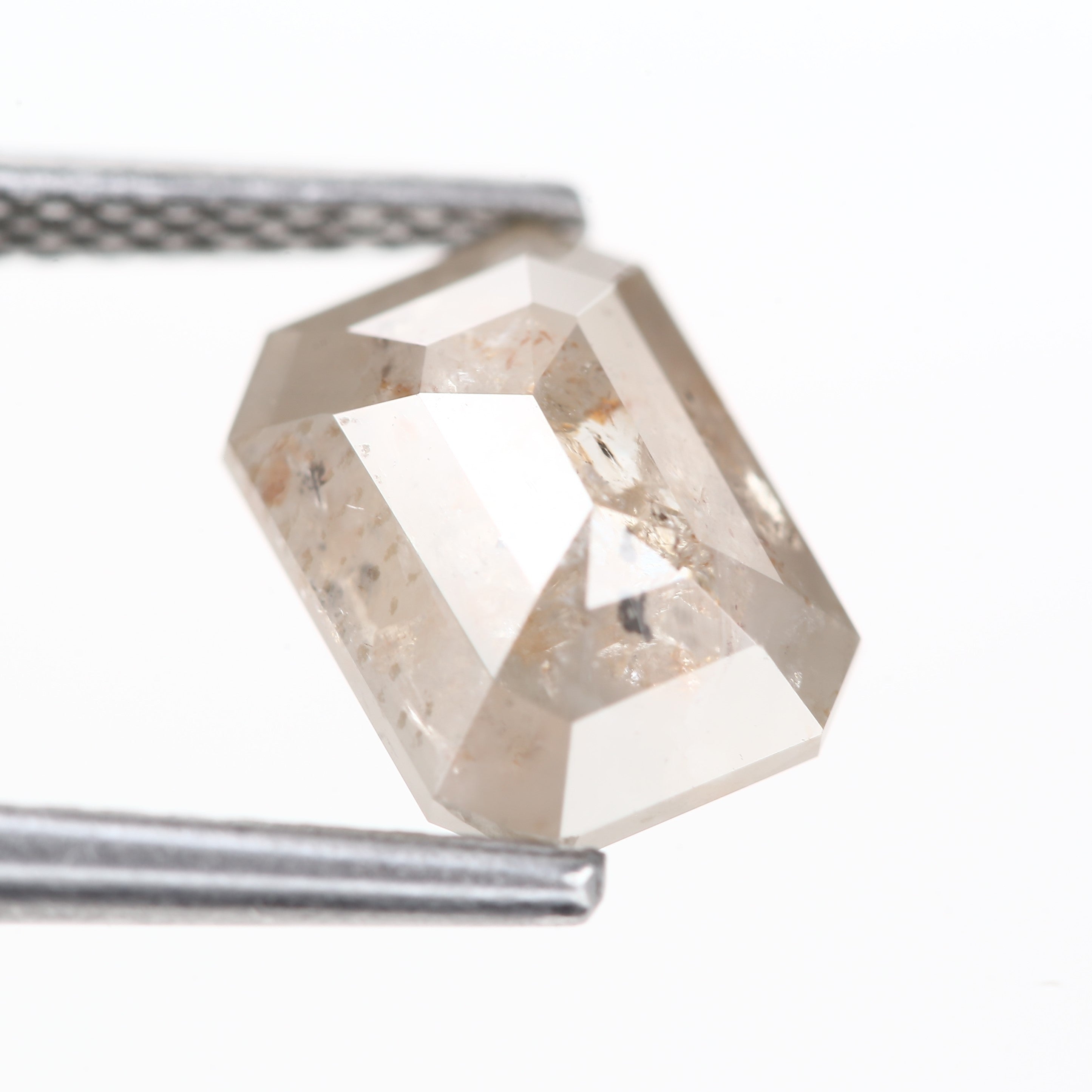2.21 Carat Natural Fancy Gray Emerald Loose Salt and Pepper Diamond 8.3 MM