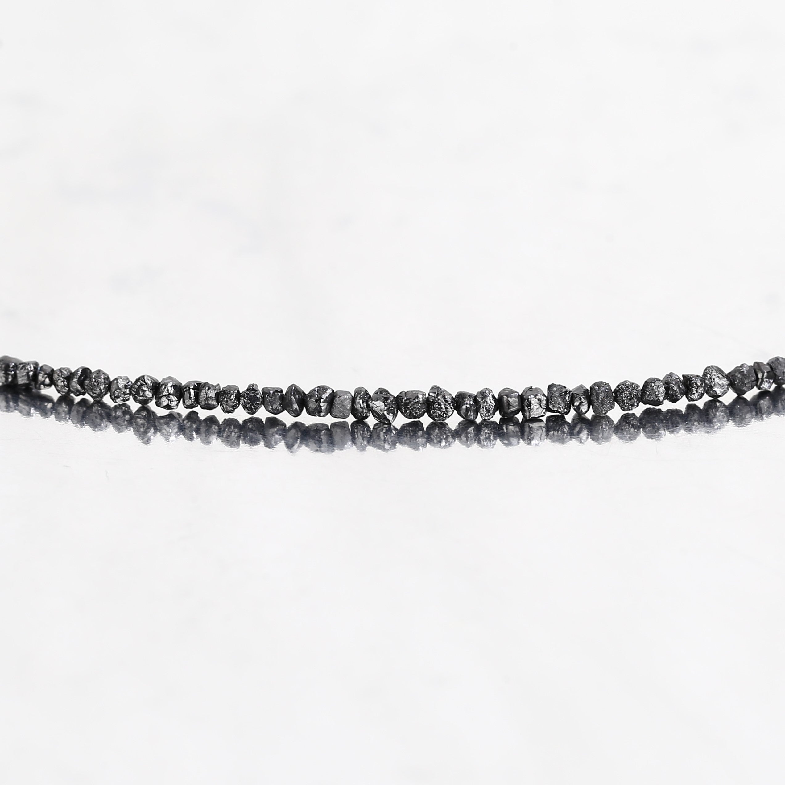 20.00 Carat Natural Black Colour Rough Diamonds Beads Loose Rough Beads 1.30-2 MM