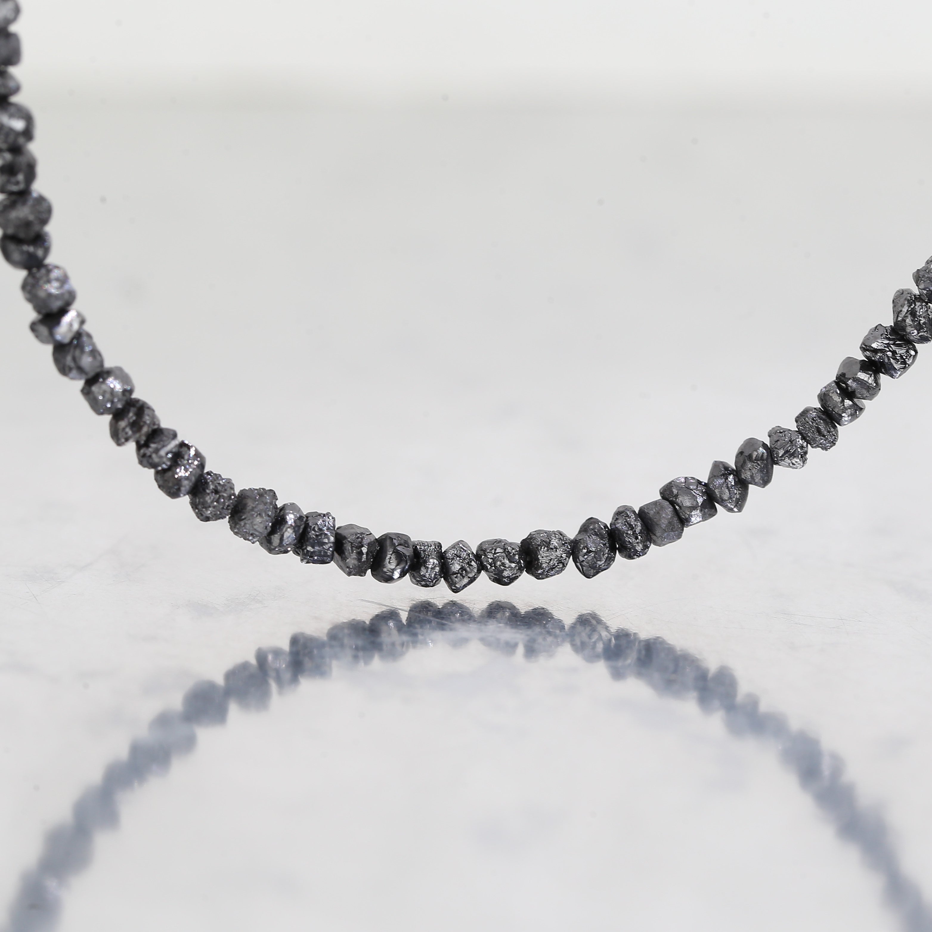 20.00 Carat Natural Black Colour Rough Diamonds Beads Loose Rough Beads 1.30-2 MM
