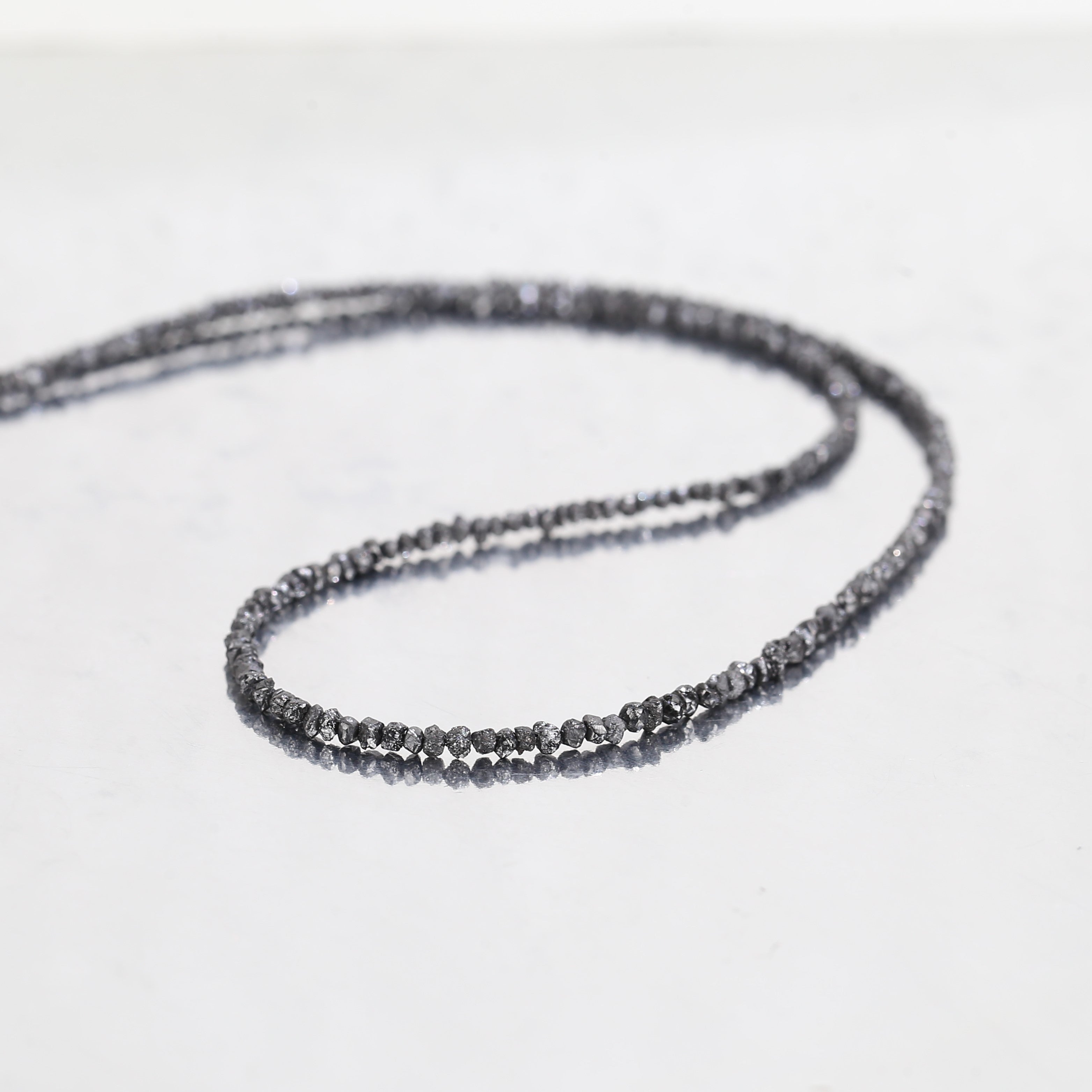 20.00 Carat Natural Black Colour Rough Diamonds Beads Loose Rough Beads 1.30-2 MM