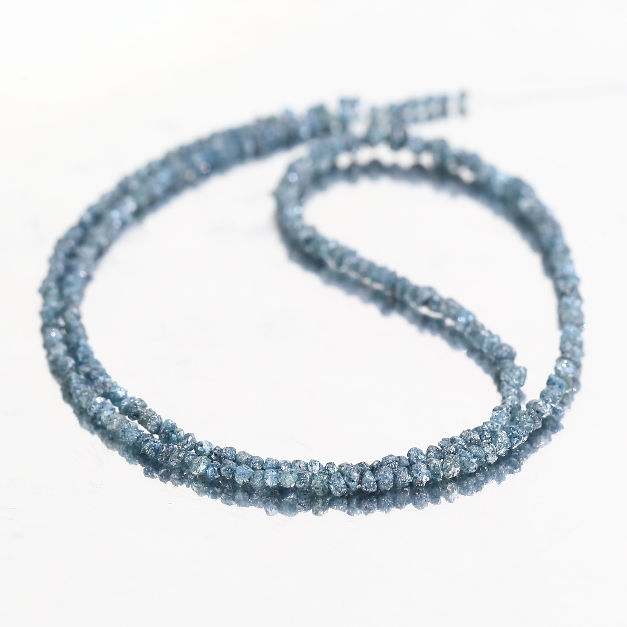 15 Carat Natural Rough Uncut Diamonds Blue Beads 1.30-2 MM