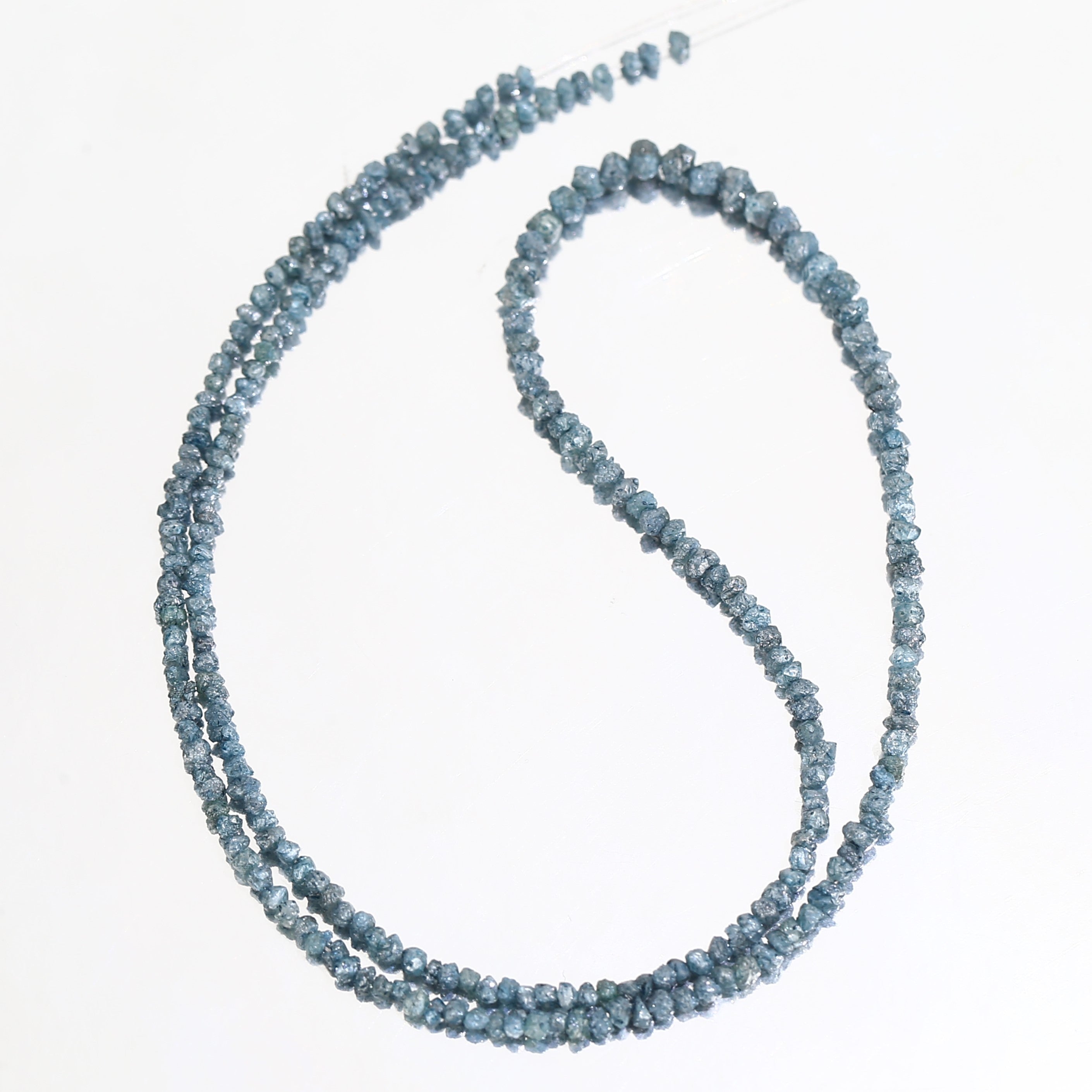 15 Carat Natural Rough Uncut Diamonds Blue Beads 1.30-2 MM