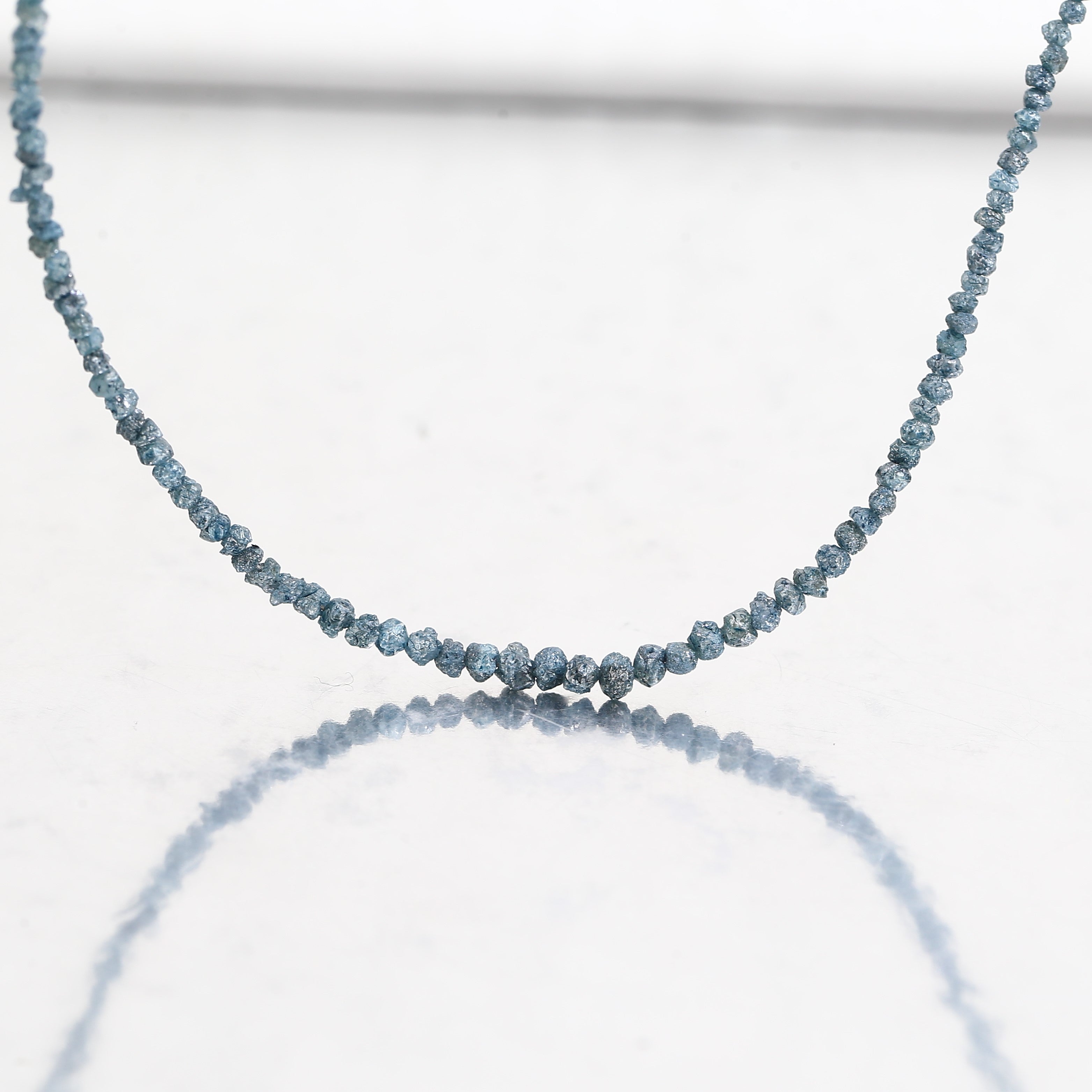 15 Carat Natural Rough Uncut Diamonds Blue Beads 1.30-2 MM