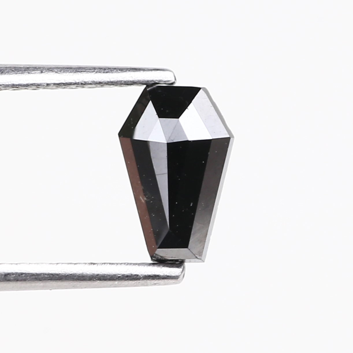 0.70 Carat Coffin Cut Black Loose Diamond 7.20 MM