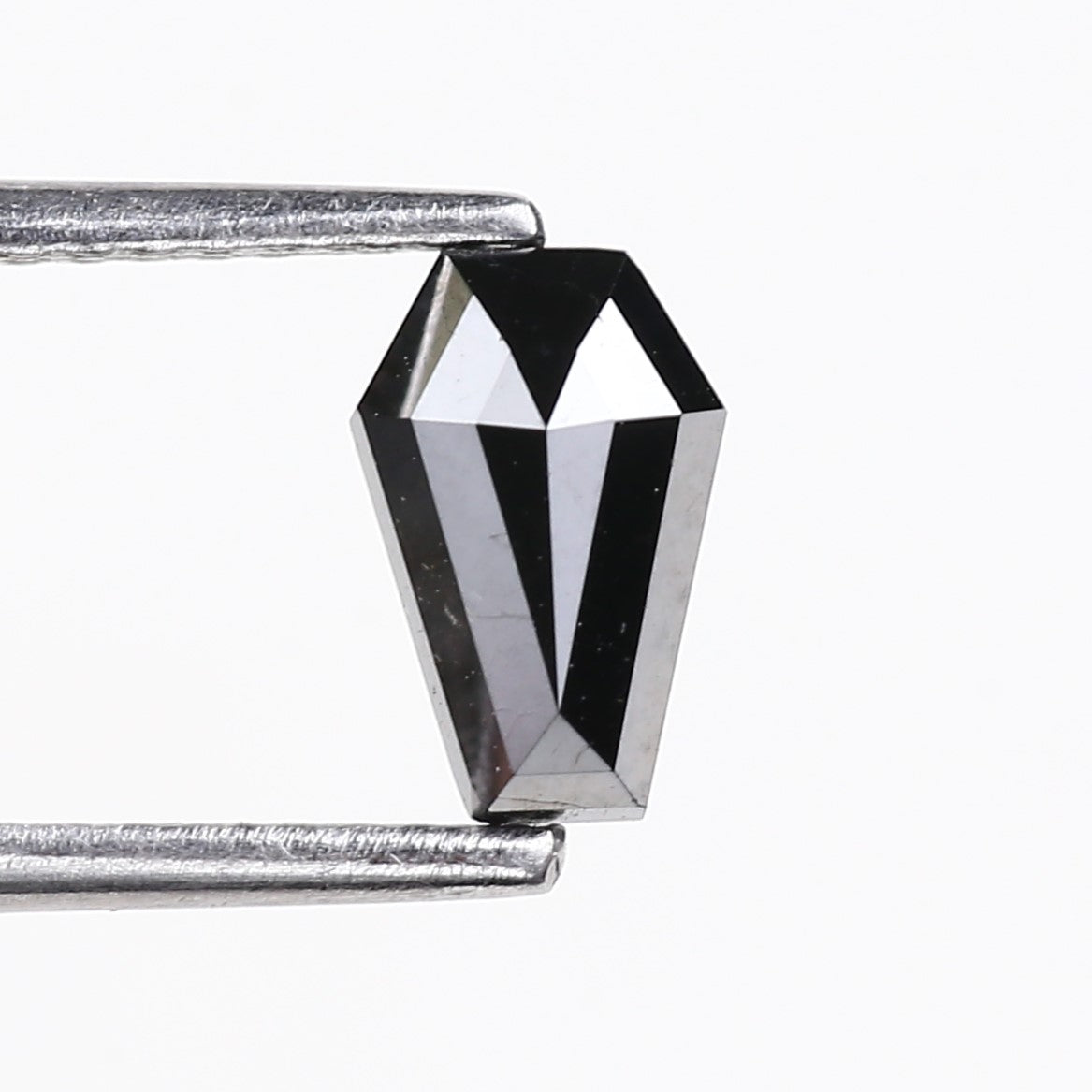 0.70 Carat Coffin Cut Black Loose Diamond 7.20 MM