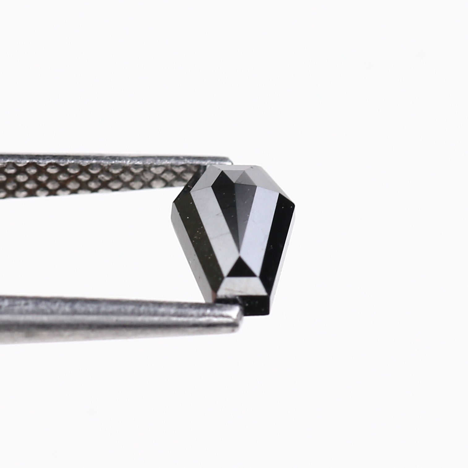 0.70 Carat Coffin Cut Black Loose Diamond 7.20 MM