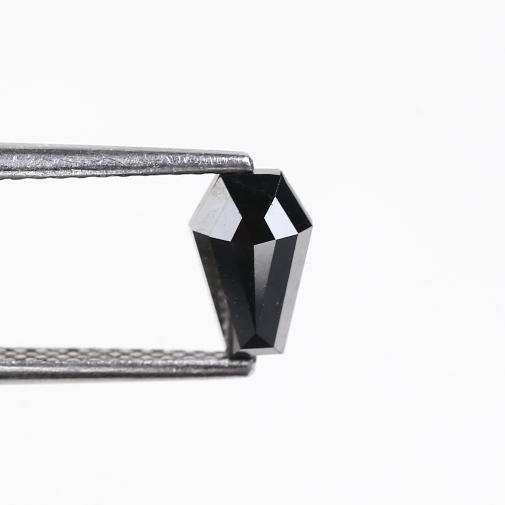0.70 Carat Coffin Cut Black Loose Diamond 7.20 MM