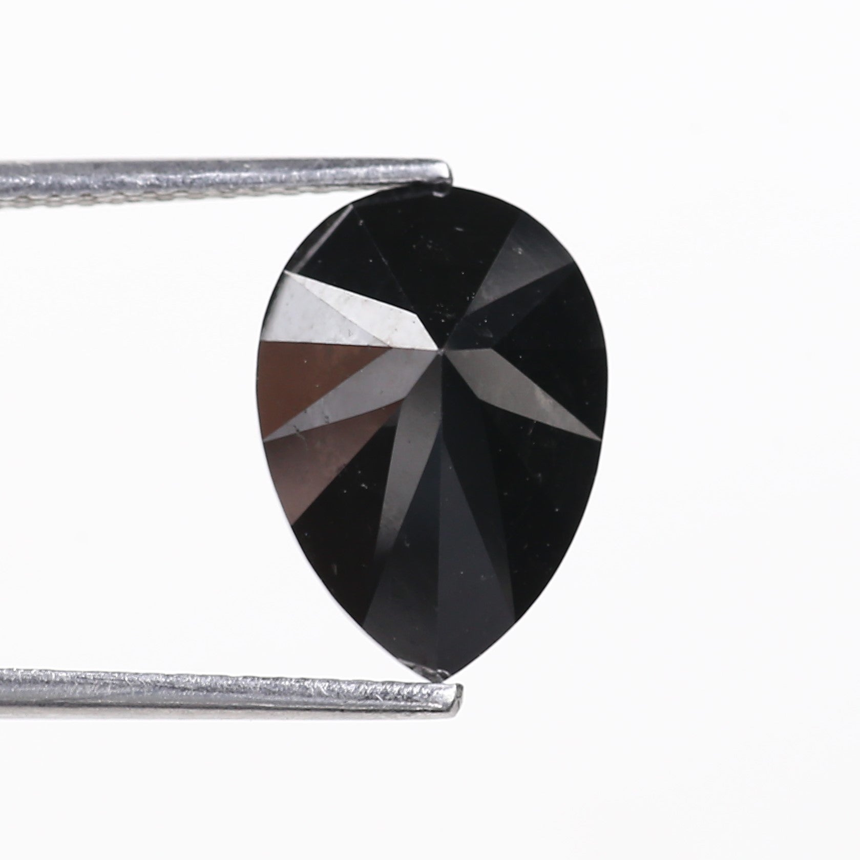 4 Carat Pear Black Diamond Loose Natural 12.70 Carat