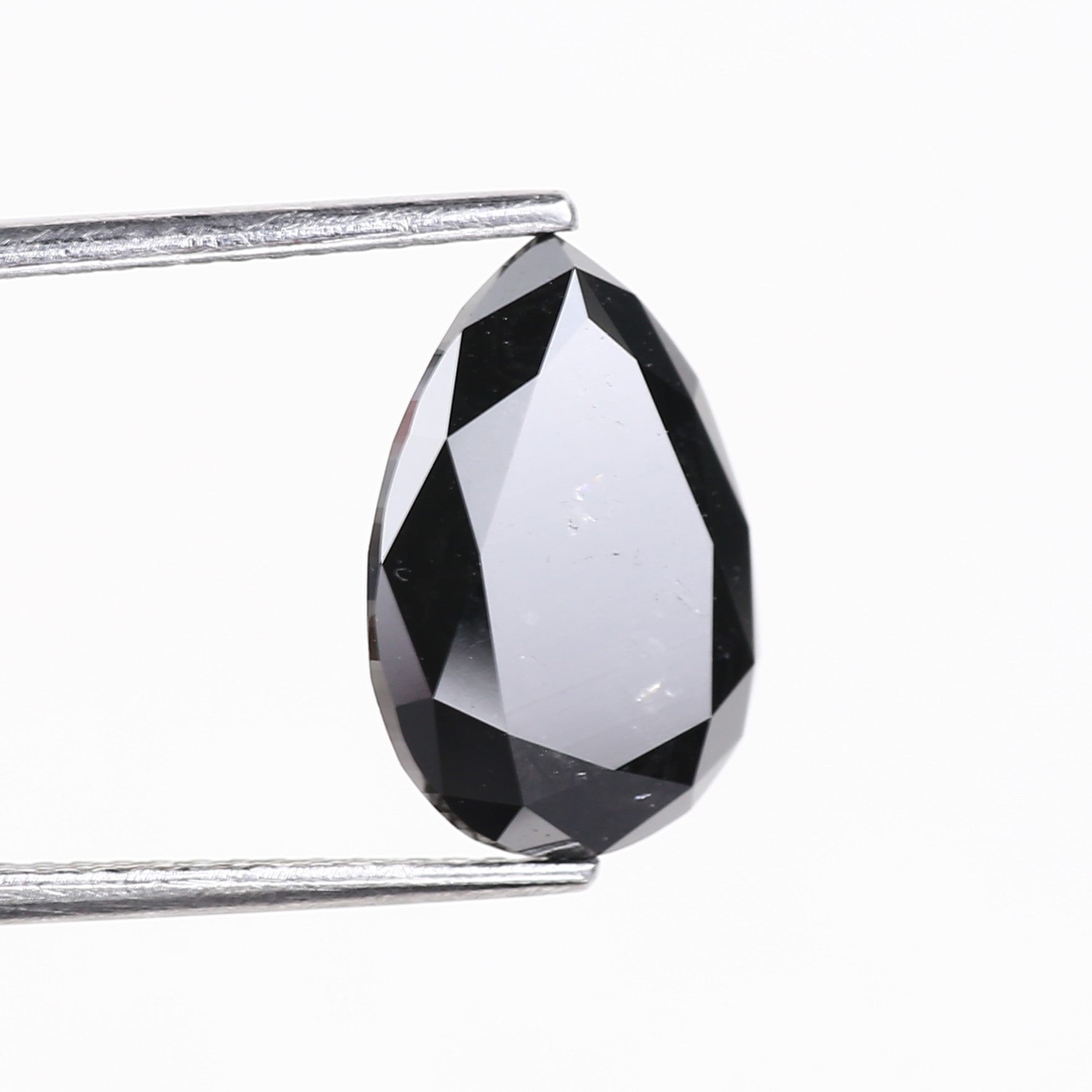 4 Carat Pear Black Diamond Loose Natural 12.70 Carat