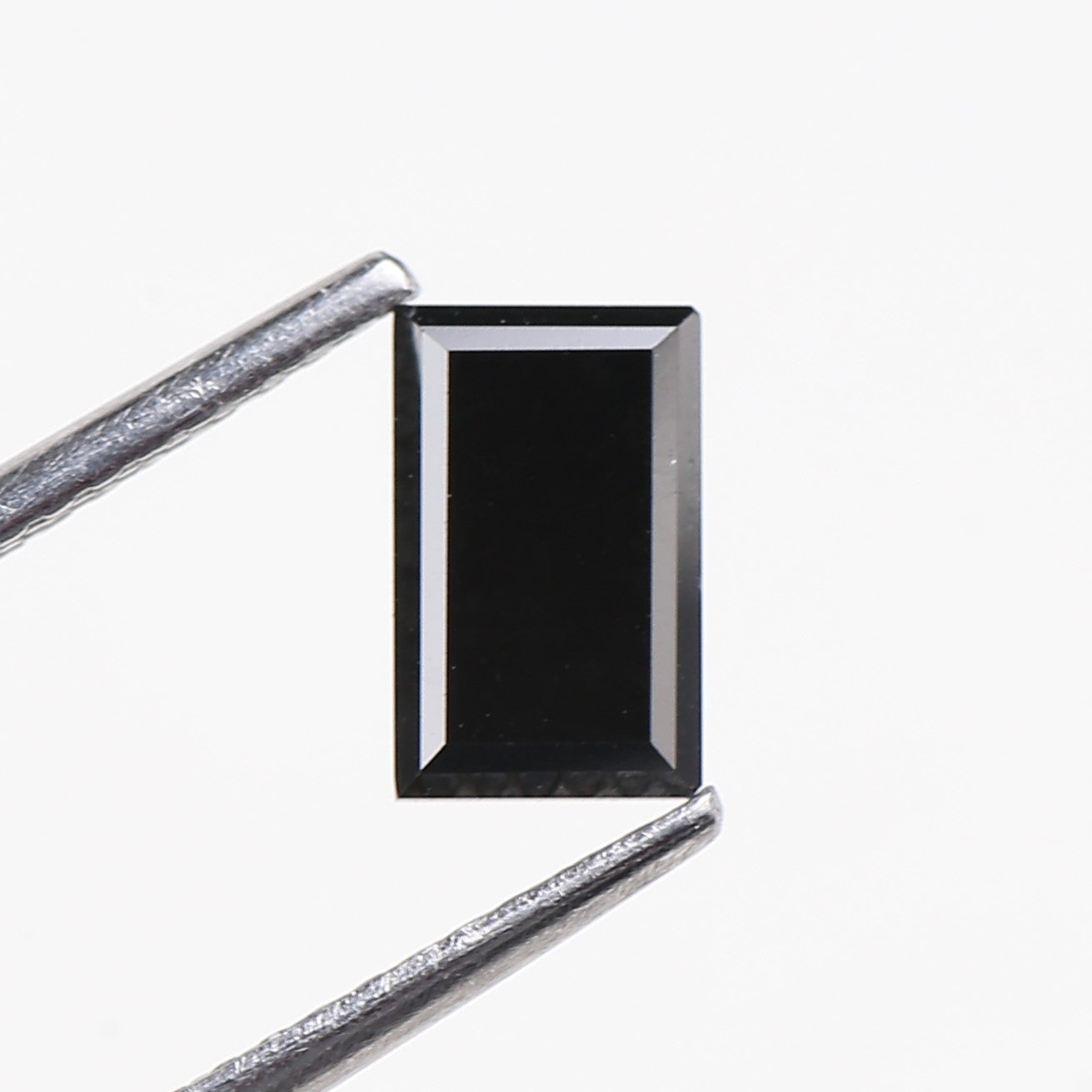 0.92 Carat Baguette Cut Black Loose Diamond 7.20 MM