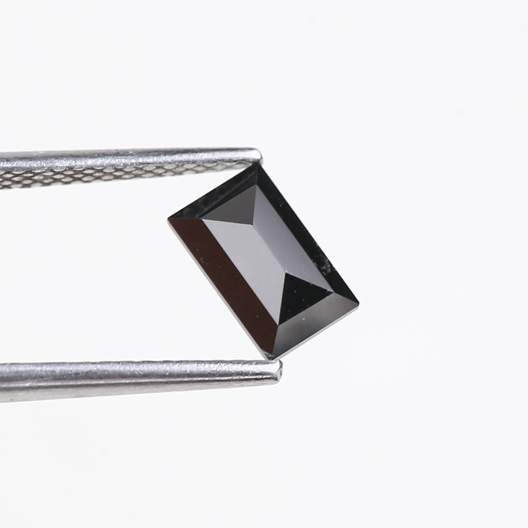 0.92 Carat Baguette Cut Black Loose Diamond 7.20 MM