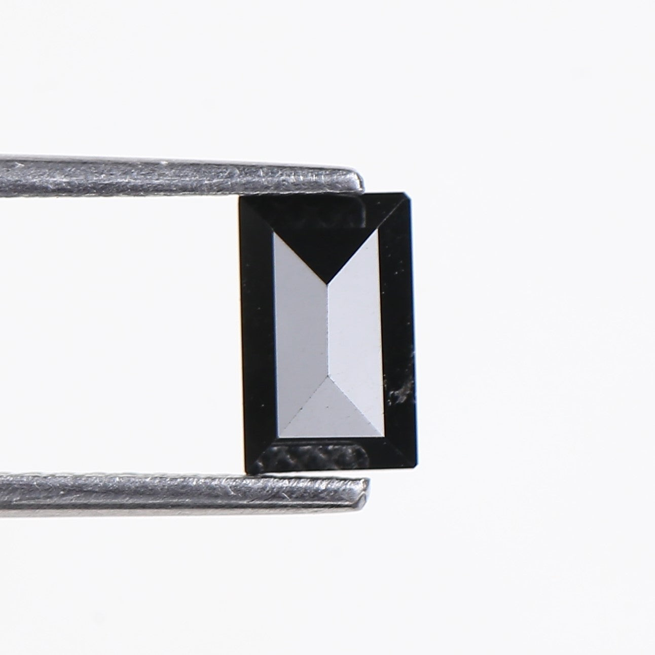 0.92 Carat Baguette Cut Black Loose Diamond 7.20 MM