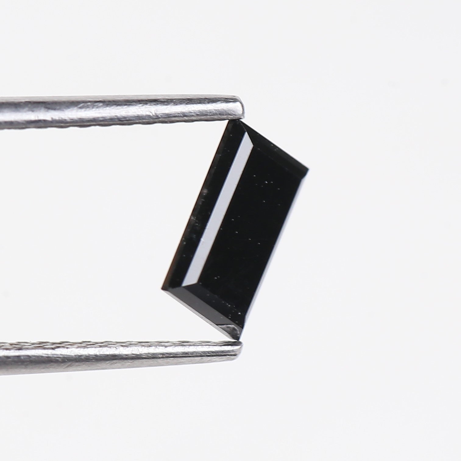 0.92 Carat Baguette Cut Black Loose Diamond 7.20 MM