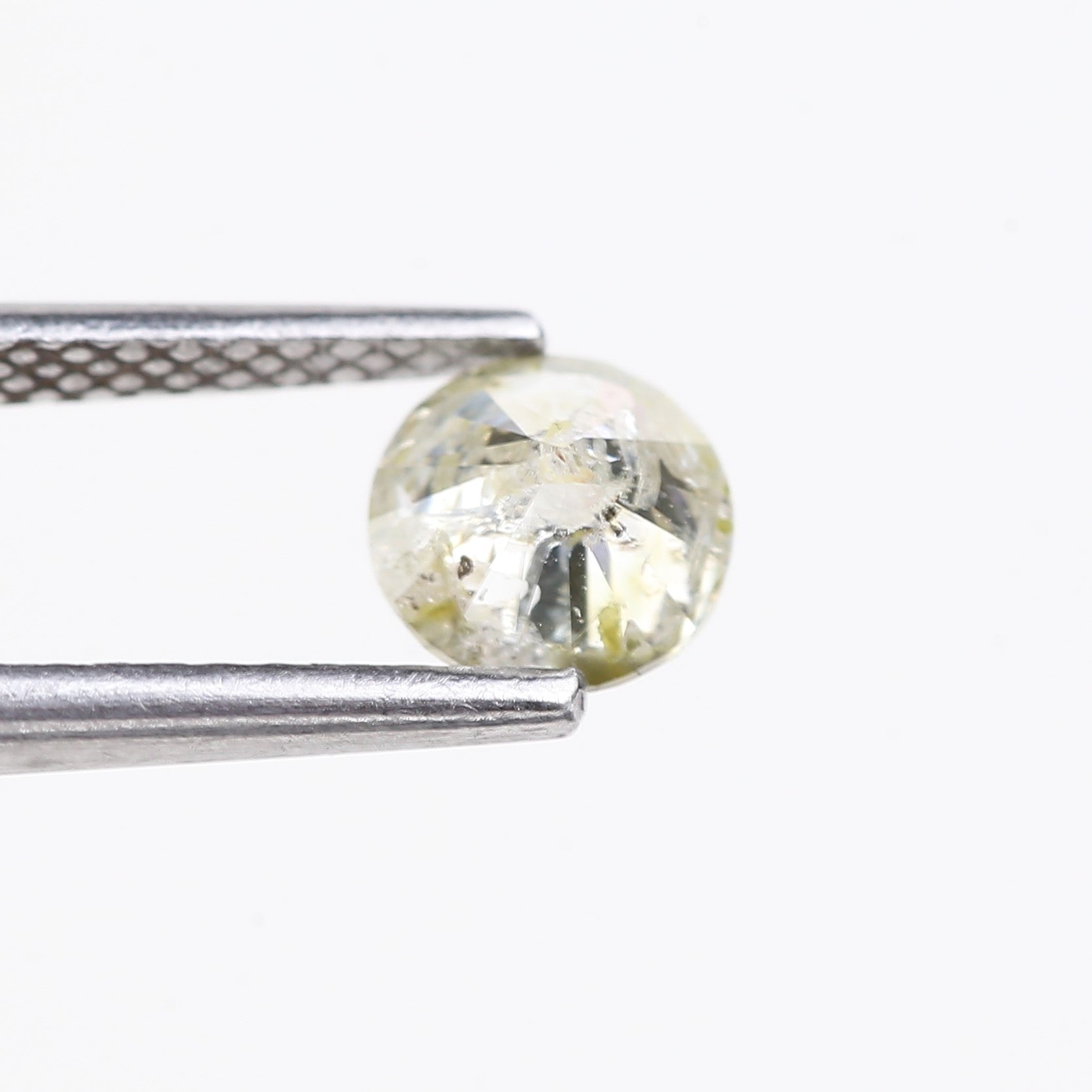 0.72 Carat Natural Grey Round Salt and Pepper Icy Diamond 5.38 MM