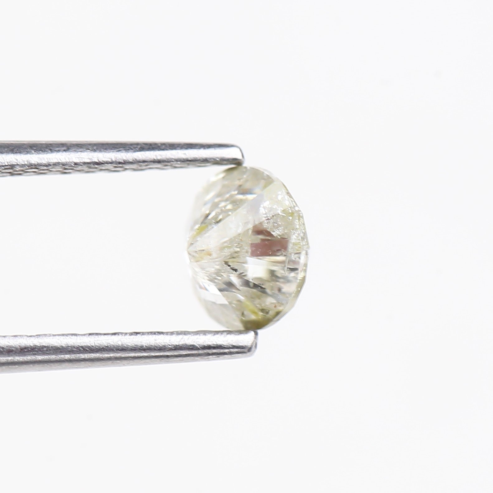 0.72 Carat Natural Grey Round Salt and Pepper Icy Diamond 5.38 MM