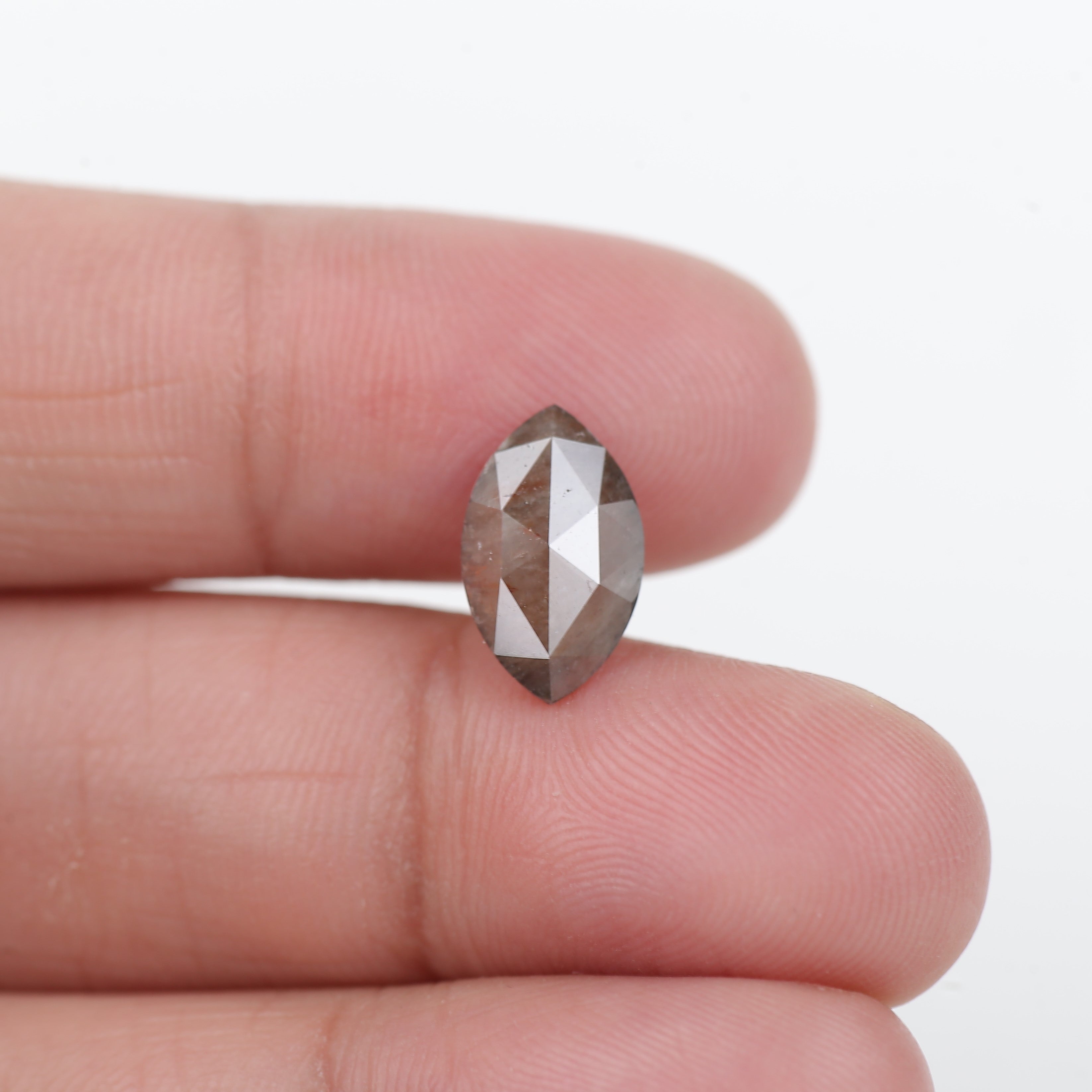 1.99 Carat Salt and Pepper Marquise Cut Diamond 12.10 MM