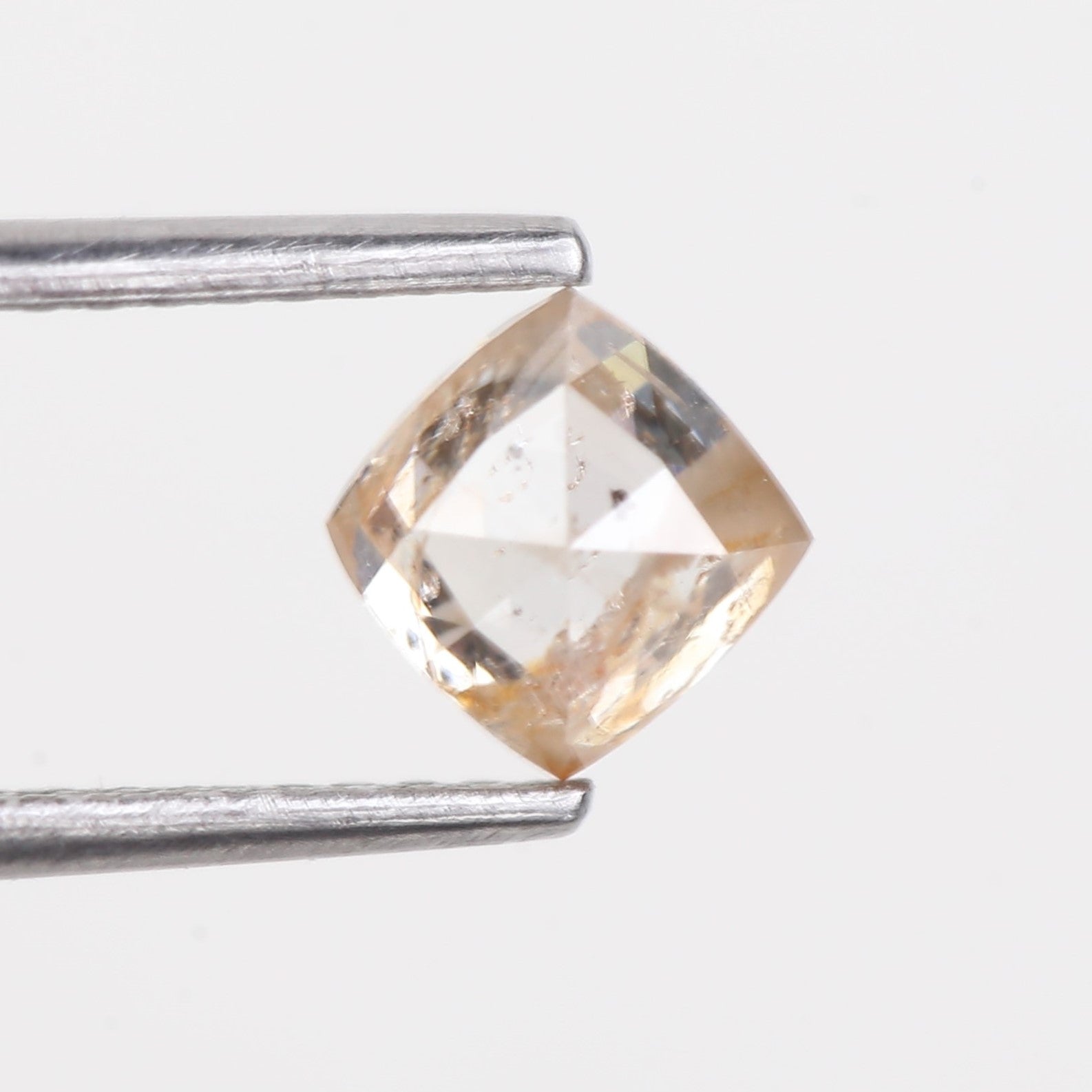 0.81 Carat Natural Cushion Double Cut Salt and Pepper Diamond 5 MM