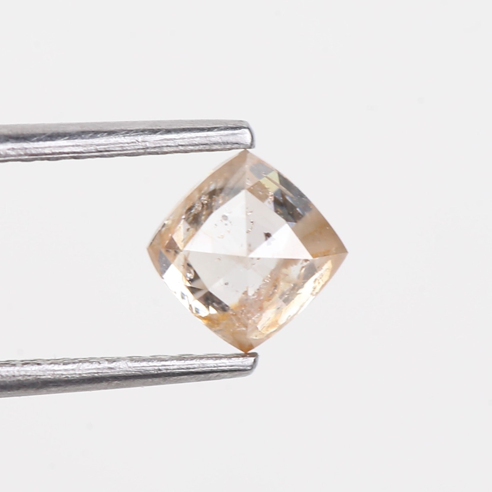 0.81 Carat Natural Cushion Double Cut Salt and Pepper Diamond 5 MM