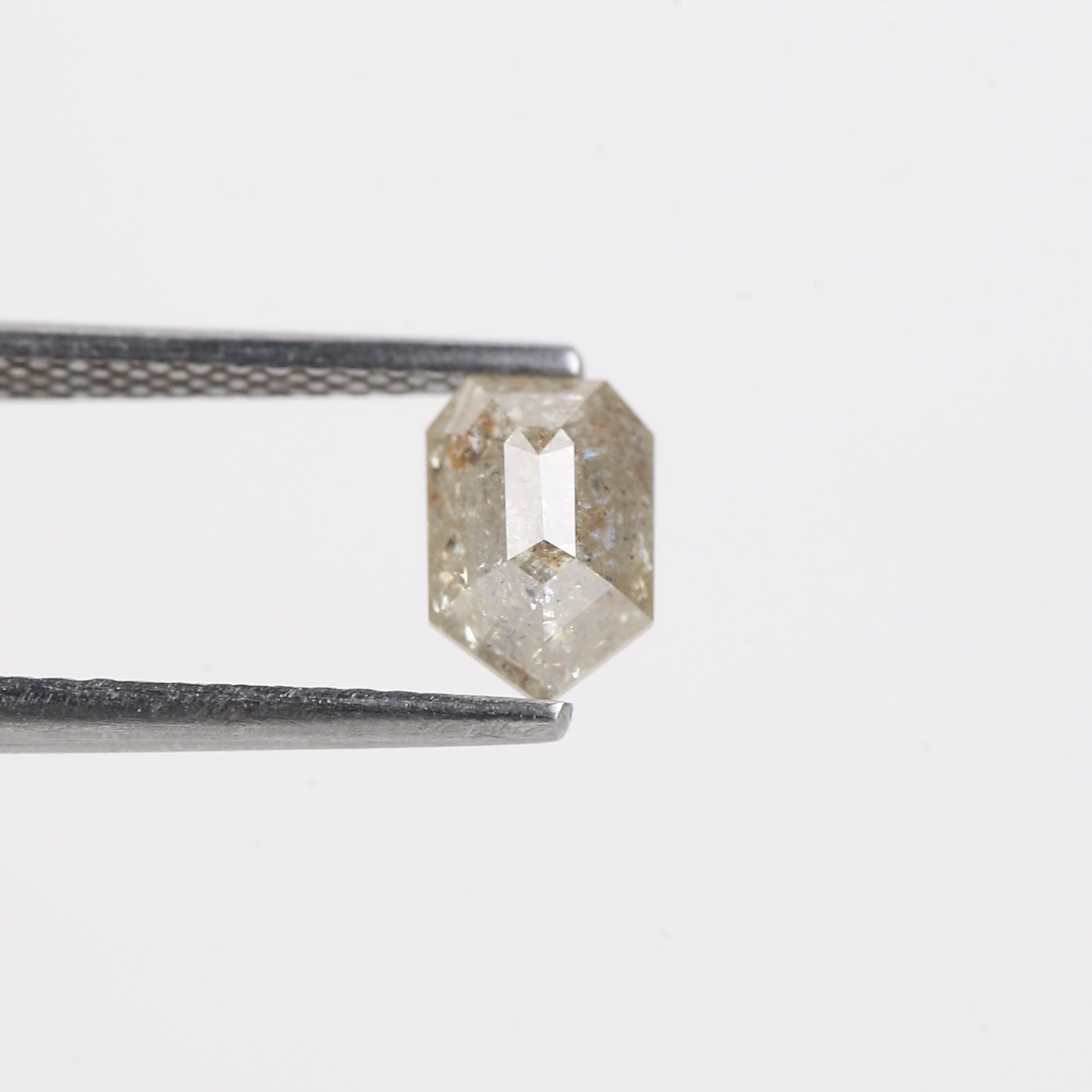 0.86 Carat Bullet Cut Diamond Salt And Pepper Natural Diamond 6.91 MM