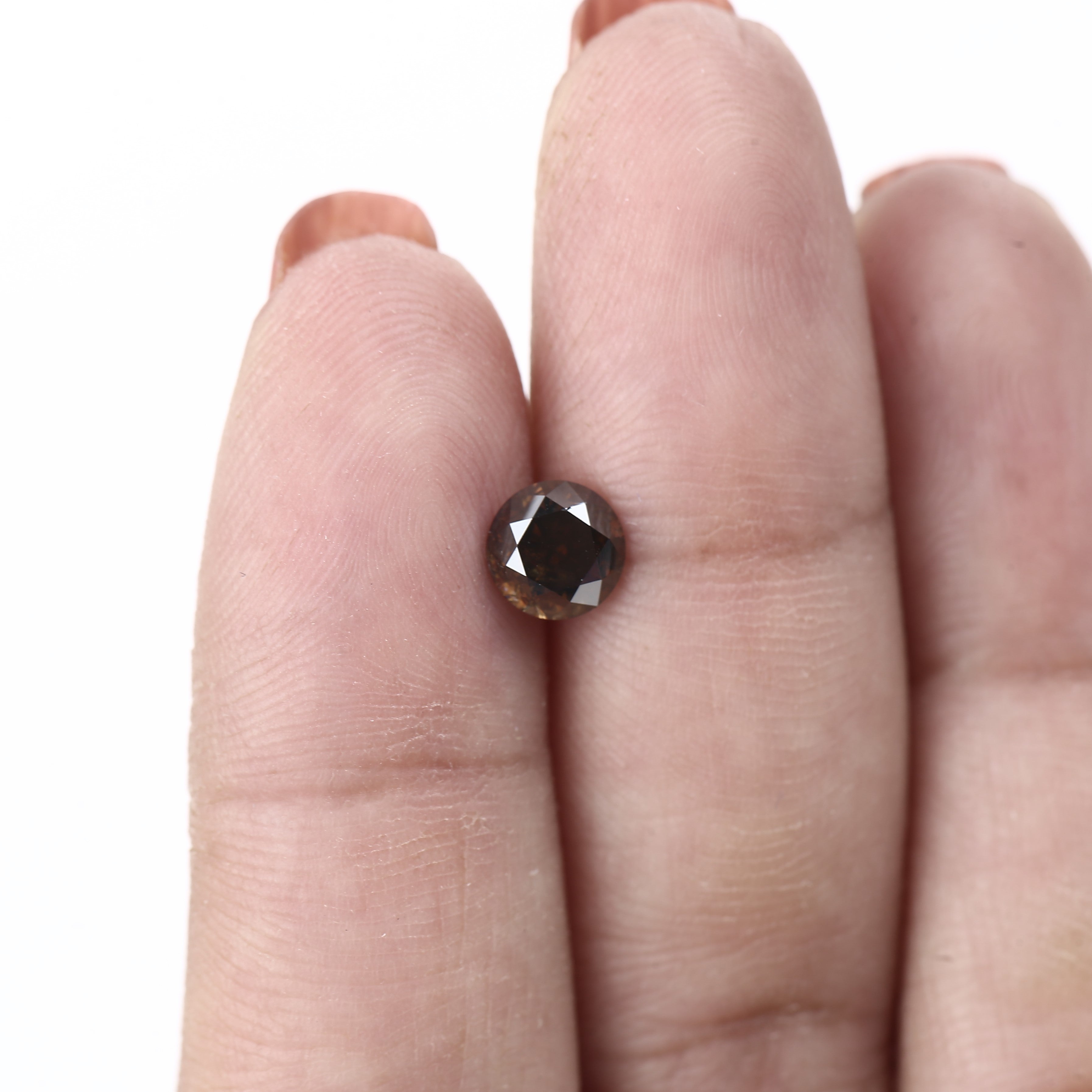 0.99ct Fancy Natural Brown Round Diamond 5.8 MM