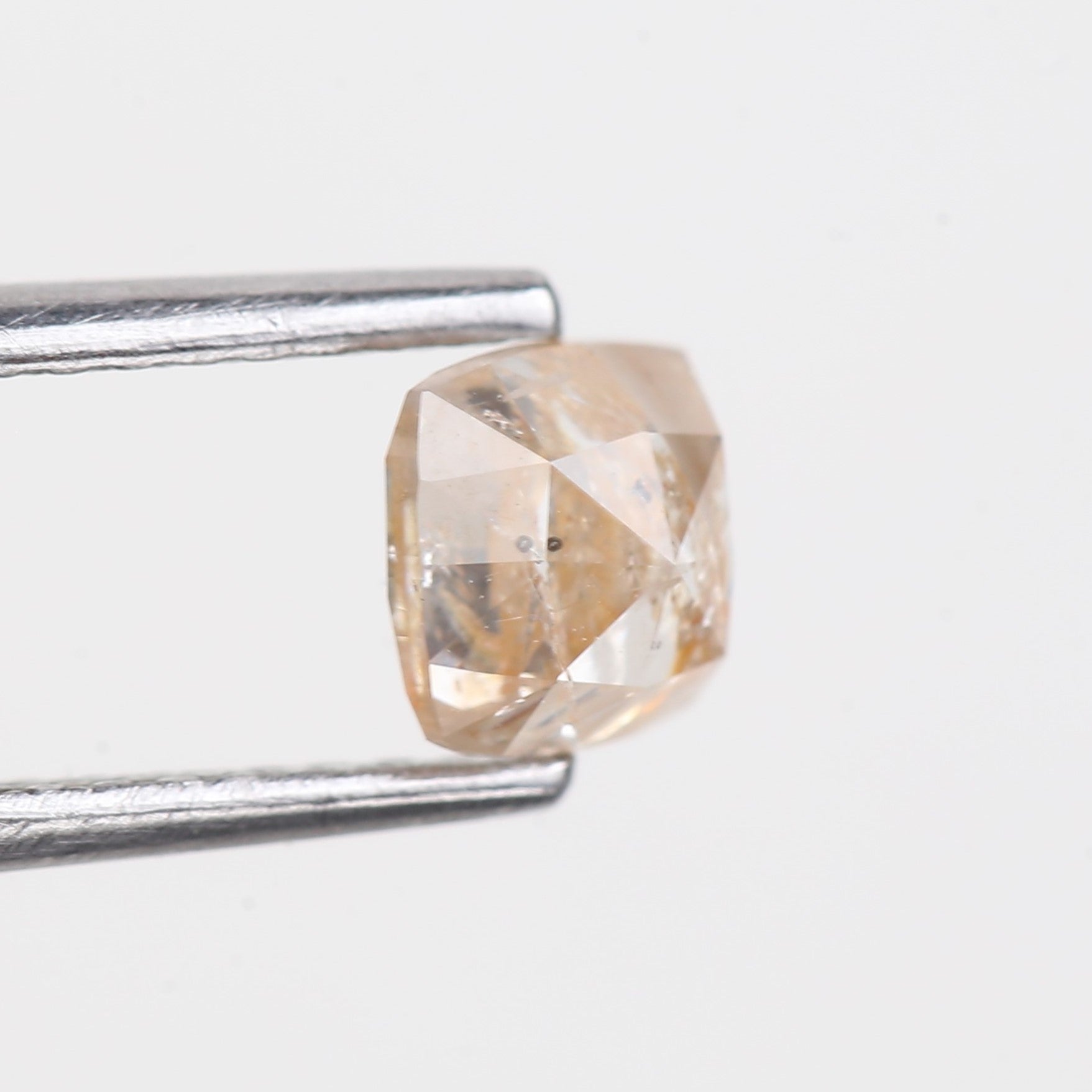 0.81 Carat Natural Cushion Double Cut Salt and Pepper Diamond 5 MM