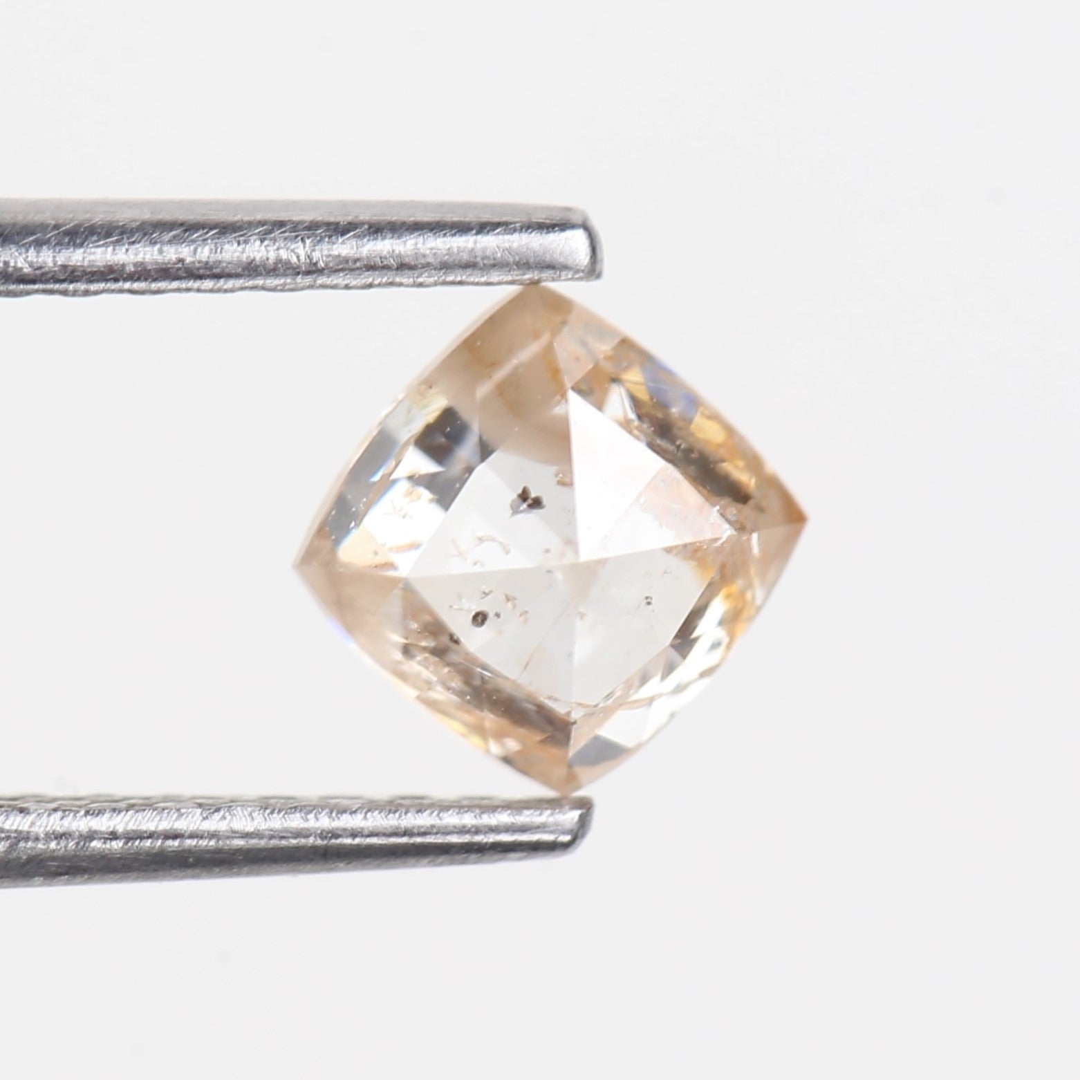 0.81 Carat Natural Cushion Double Cut Salt and Pepper Diamond 5 MM