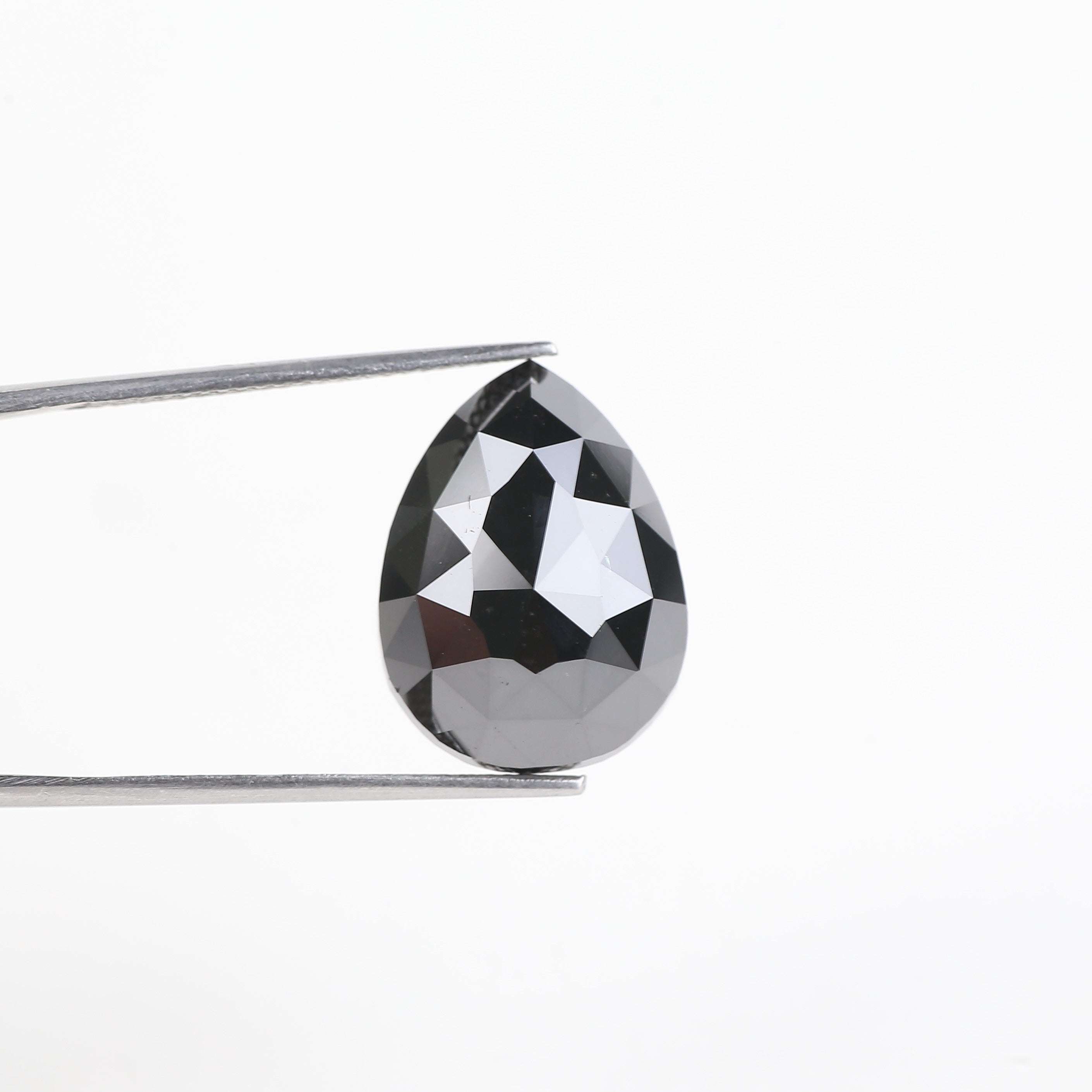 16 Carat Pear Black Diamond Natural Loose Diamond 17.82 MM