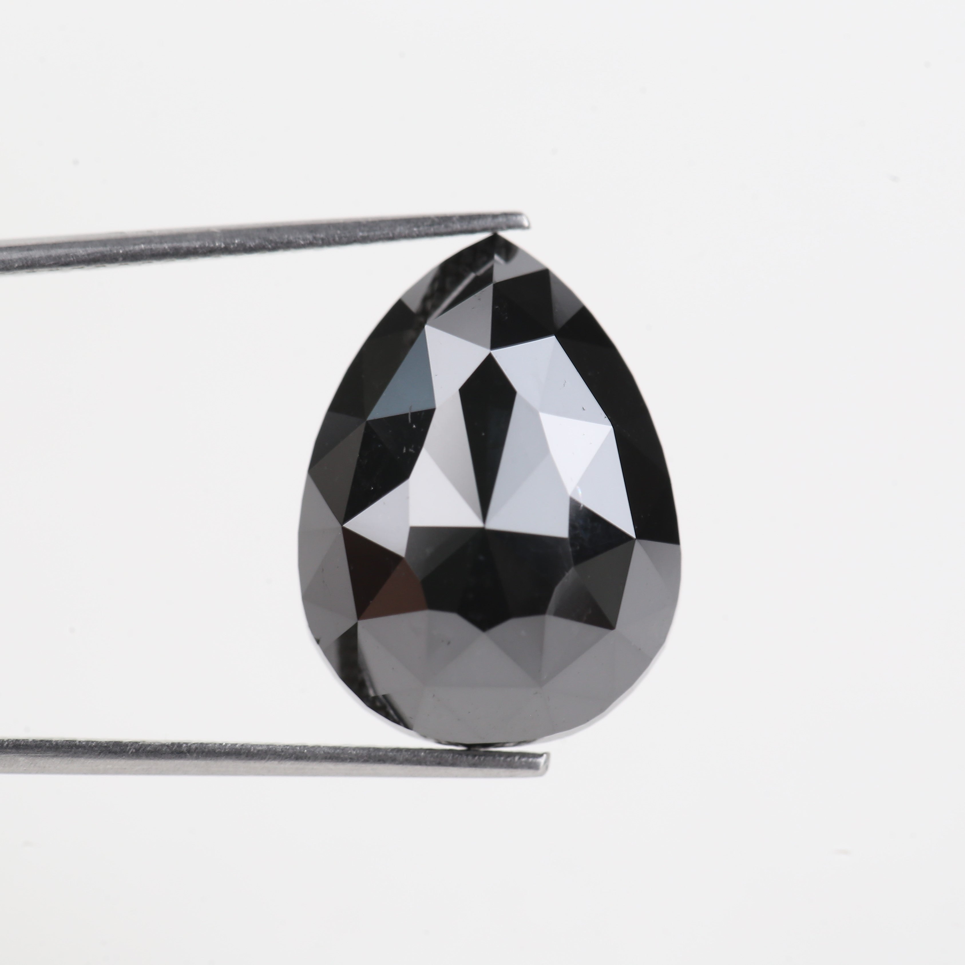16 Carat Pear Black Diamond Natural Loose Diamond 17.82 MM