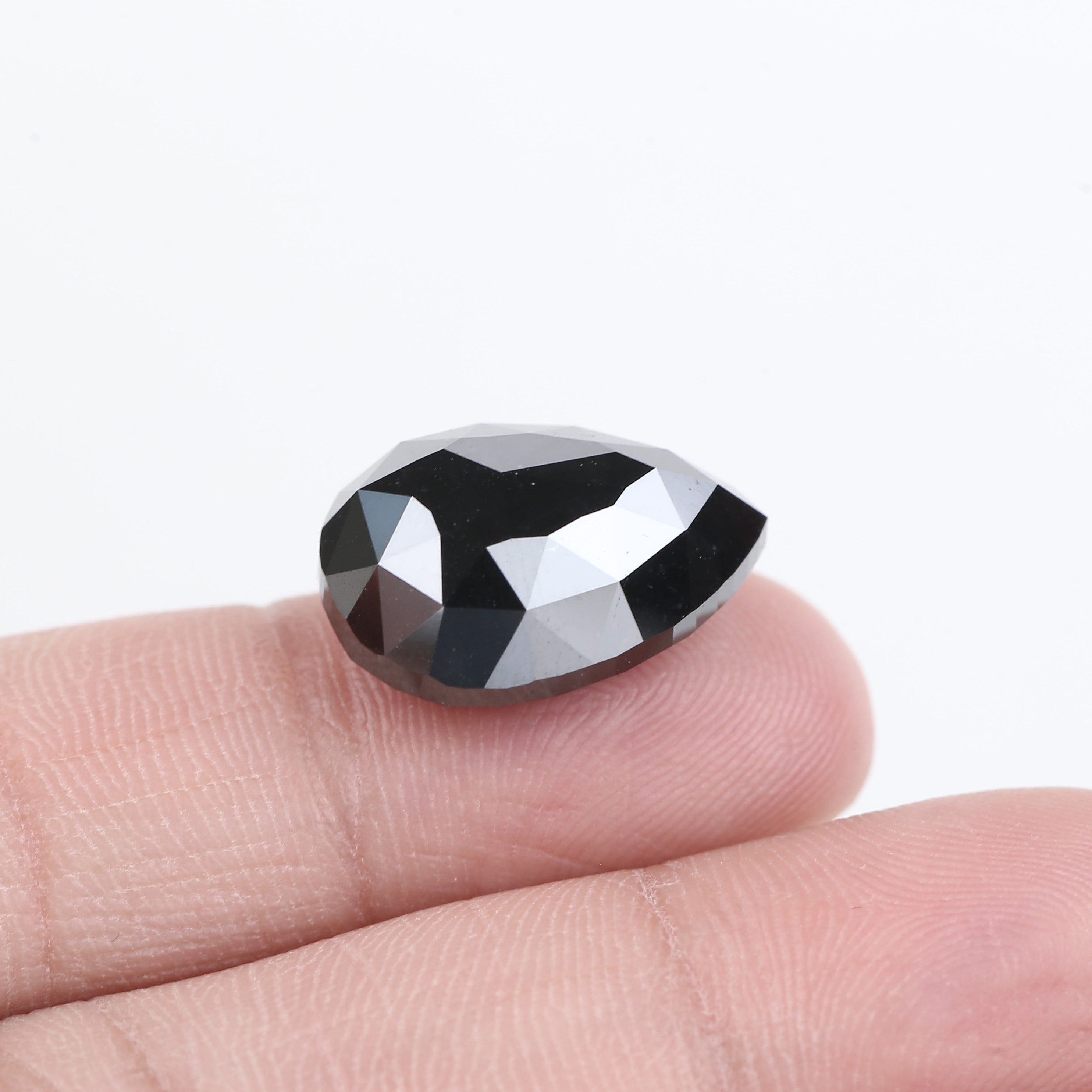 16 Carat Pear Black Diamond Natural Loose Diamond 17.82 MM